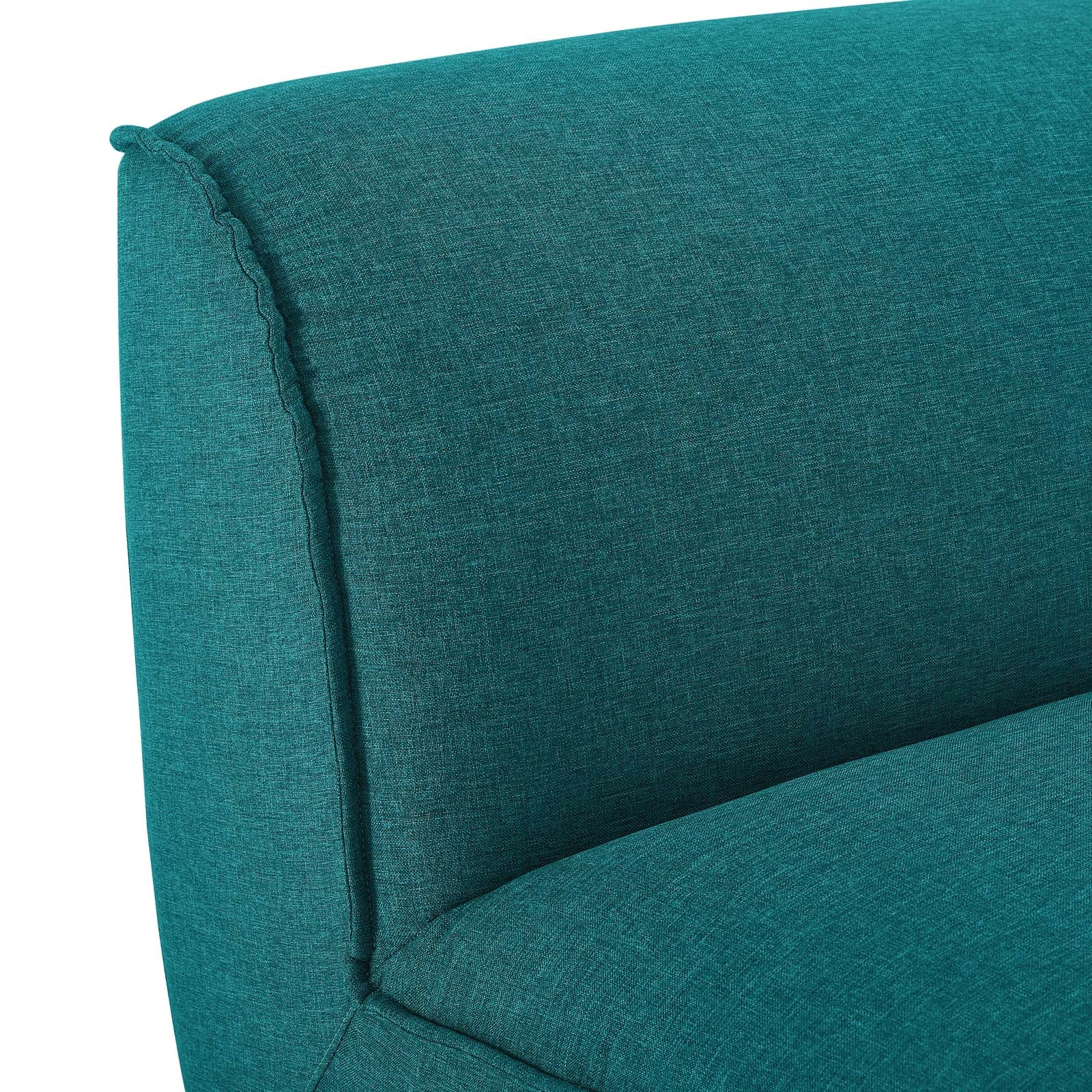 Comfortable Armless Chair for Home Office, Living Room & Dining - Modern Accent Chair with Sturdy Metal Legs - Perfect for Small Spaces, Reading & Relaxing