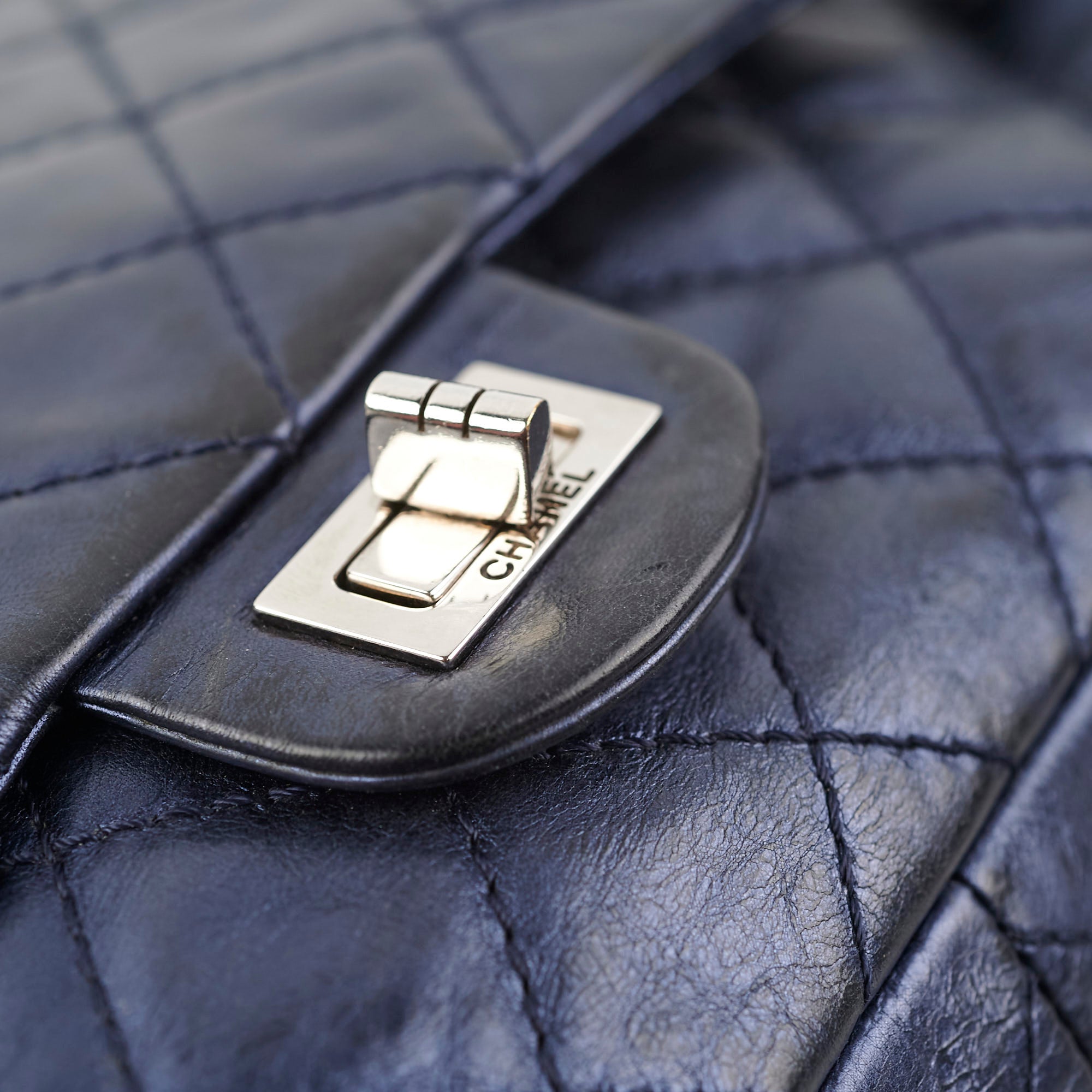 Chanel Reissue 226 Handbag in Metallic Blue - Classic Flap Bag Series 12 | Luxury Leather Shoulder Bag for Women | Perfect for Evening Events, Date Nights & Special Occasions