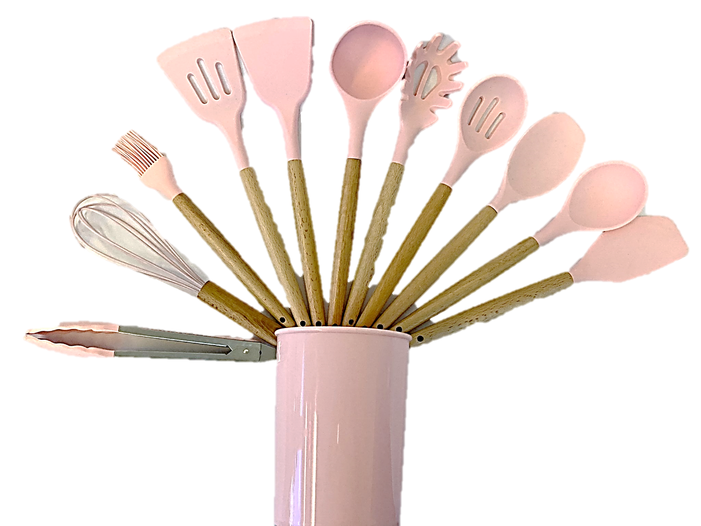 Premium 12-Piece Silicone Kitchen Utensil Set - Non-Slip Heat-Resistant Cooking Tools for Baking, Frying & Serving - BPA-Free Spatula, Turner, Spoon & Whisk Set - Ideal for Home Chefs & Professional Kitchens