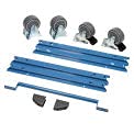 Modular Drawer Cabinet Handle and Wheel Kit - Heavy Duty Replacement Pulls & Casters for Easy Mobility - Blue - Perfect for Kitchen, Office, and Storage Organization