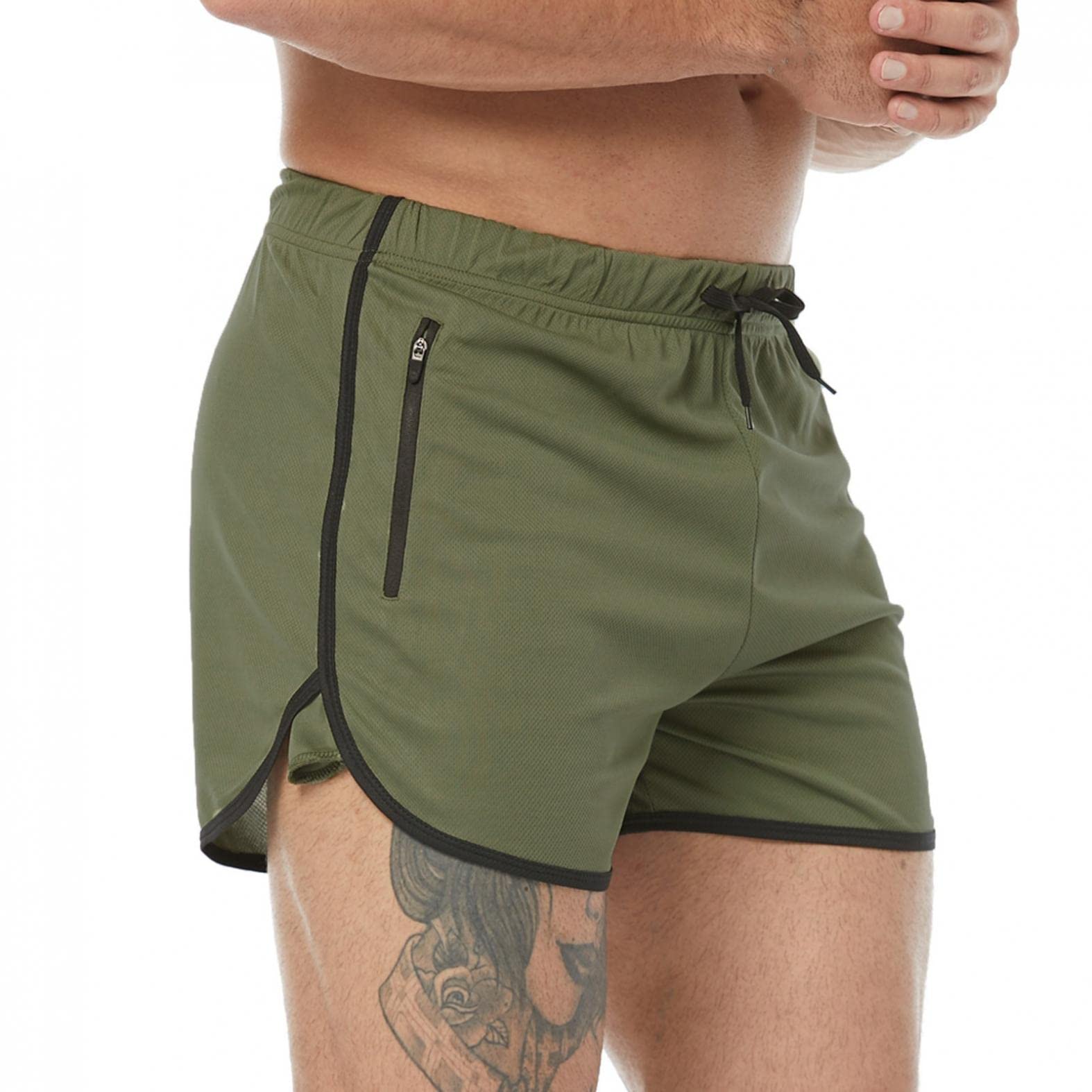 **Men's Big & Tall Athletic Shorts - 5 Inch Inseam Gym Workout Running Bodybuilding Shorts for Active Lifestyles**    *Use for gym workouts, running, bodybuilding, or casual wear.*