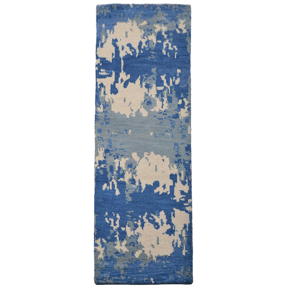 Prismatic Hand Knotted Wool Rug - Bohemian Style Area Rug for Living Room, Bedroom & Nursery - Non-Slip Soft Floor Carpet for Home Decor
