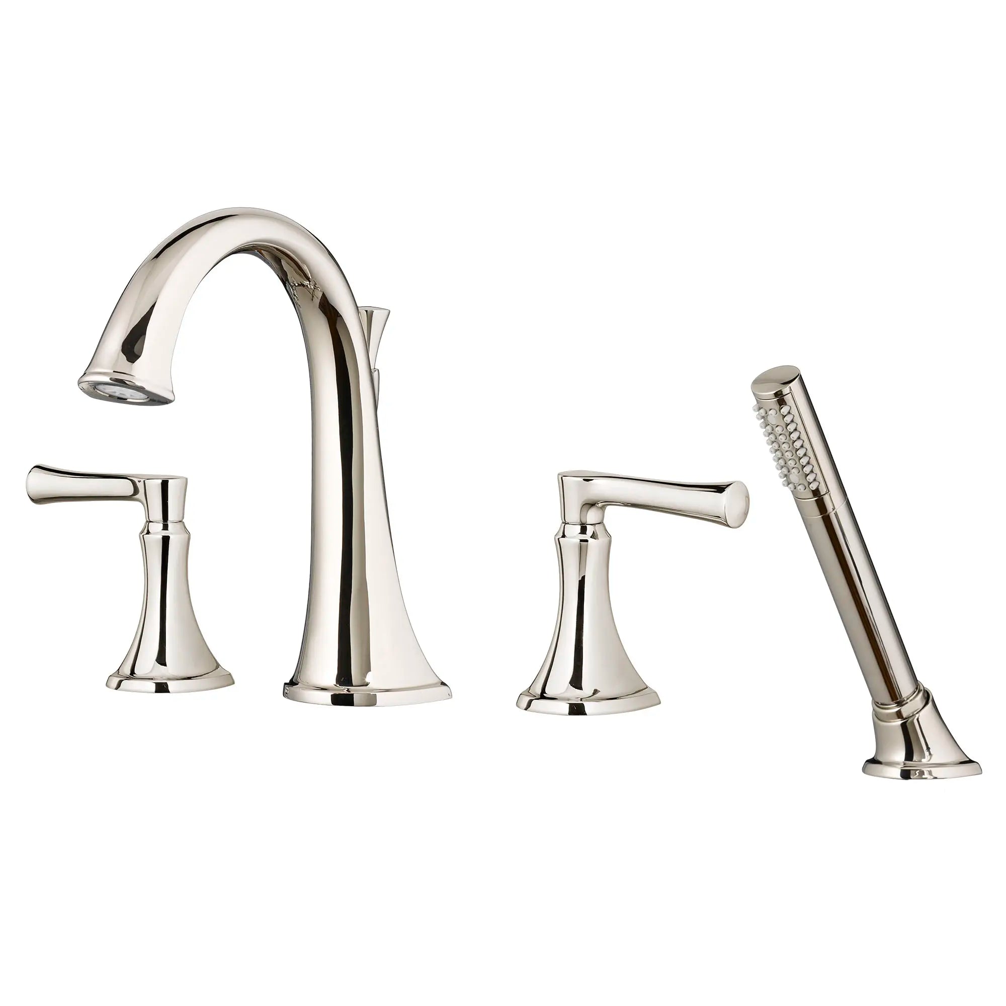 Premium Matte Black Estate Bathtub Faucet with Hand Shower - Compatible with Flash® Rough-In Valve - Lever Handle Design for Modern Bathrooms - Perfect for Spa-Like Relaxation and Daily Bathing