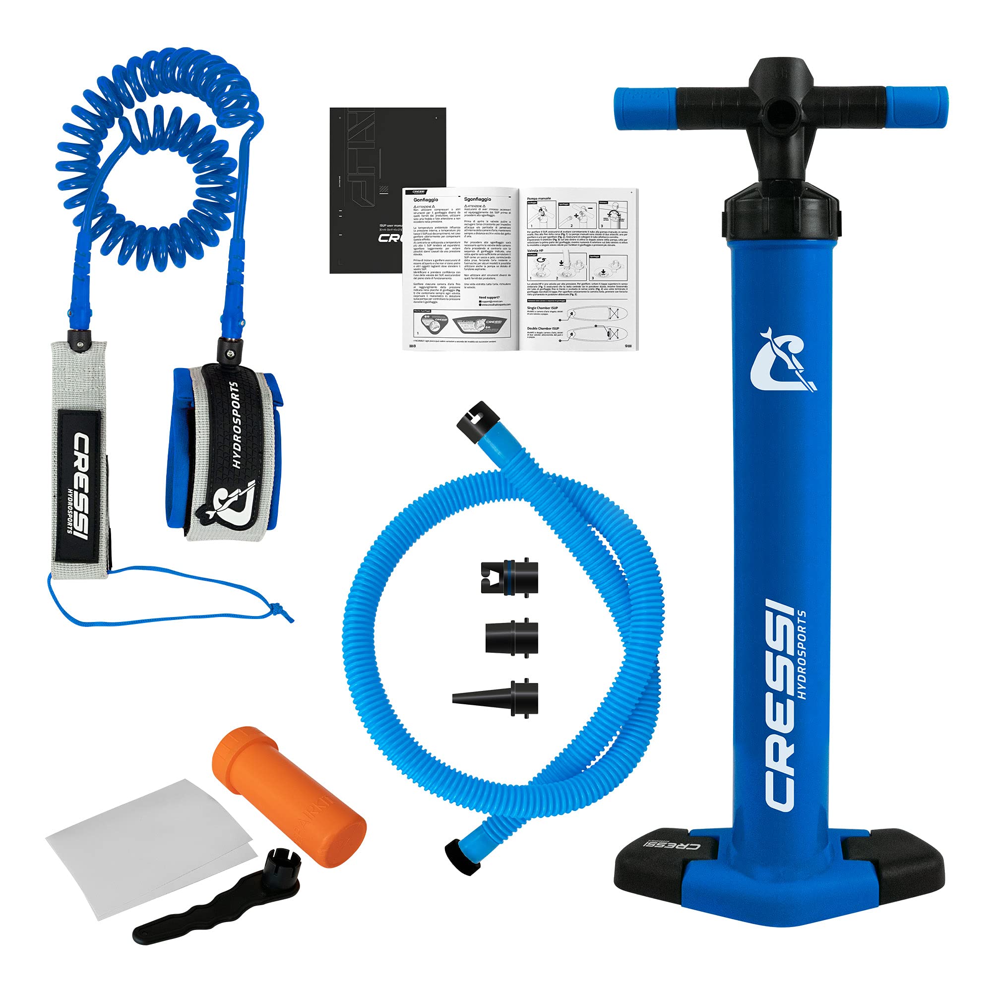 **Cressi Inflatable Stand Up Paddle Board (SUP) Set - Includes Pump, Paddle & Backpack - Double Wall Construction - 264 lb Weight Capacity - Multiple Sizes - Perfect for Lakes, Rivers & Ocean Paddling**