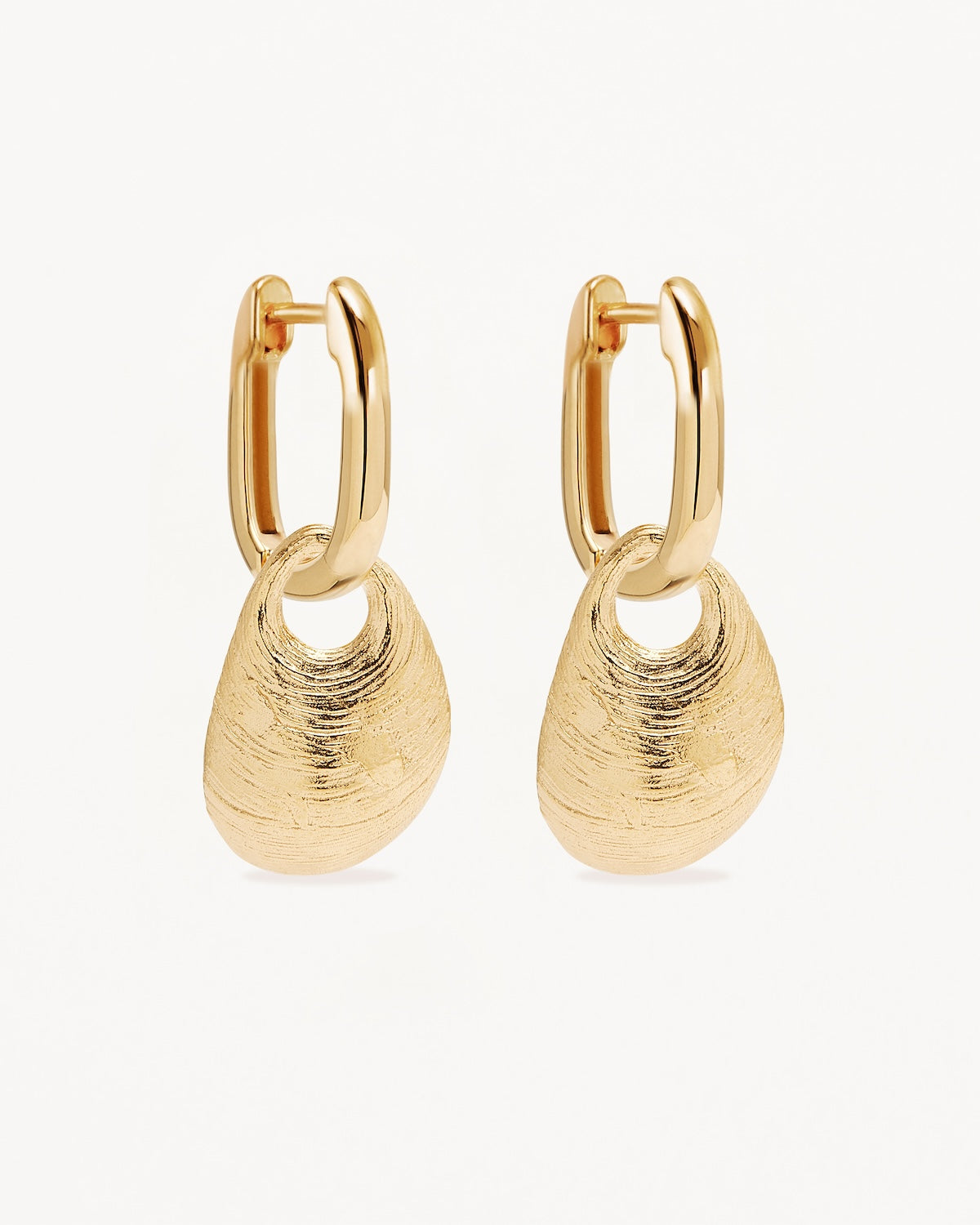18K Gold Vermeil Underwater Sea Hoop Earrings - Elegant Dainty Hoops for Women, Perfect for Beach Vacations, Pool Parties & Summer Outfits