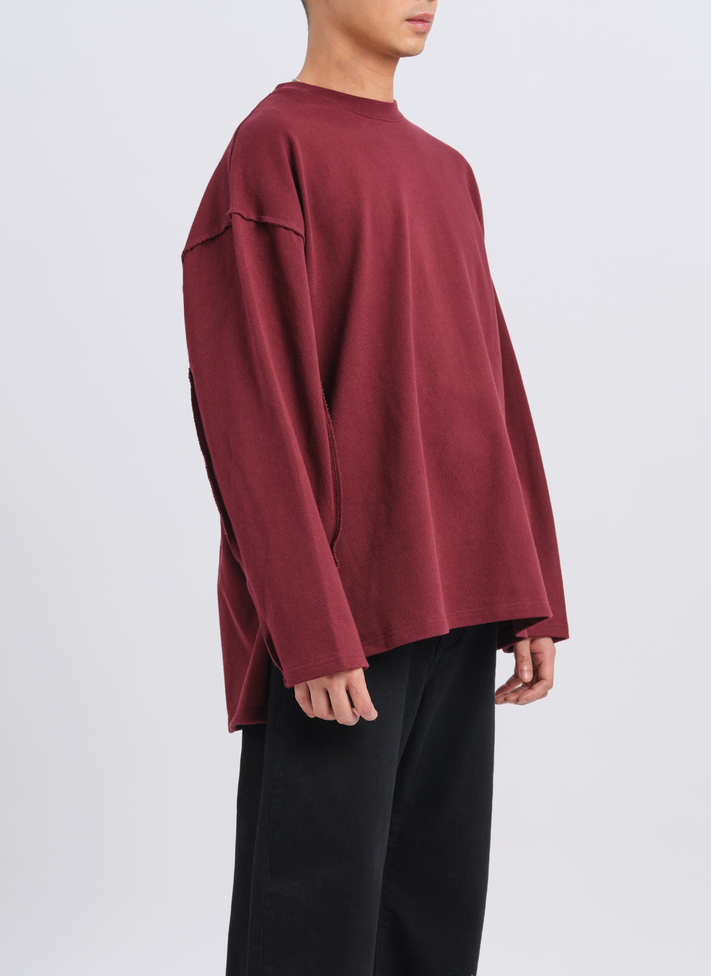 Premium Heavy Cotton Jersey Raw Edge T-Shirt for Women - Soft & Comfortable Casual Wear for Everyday Outfits