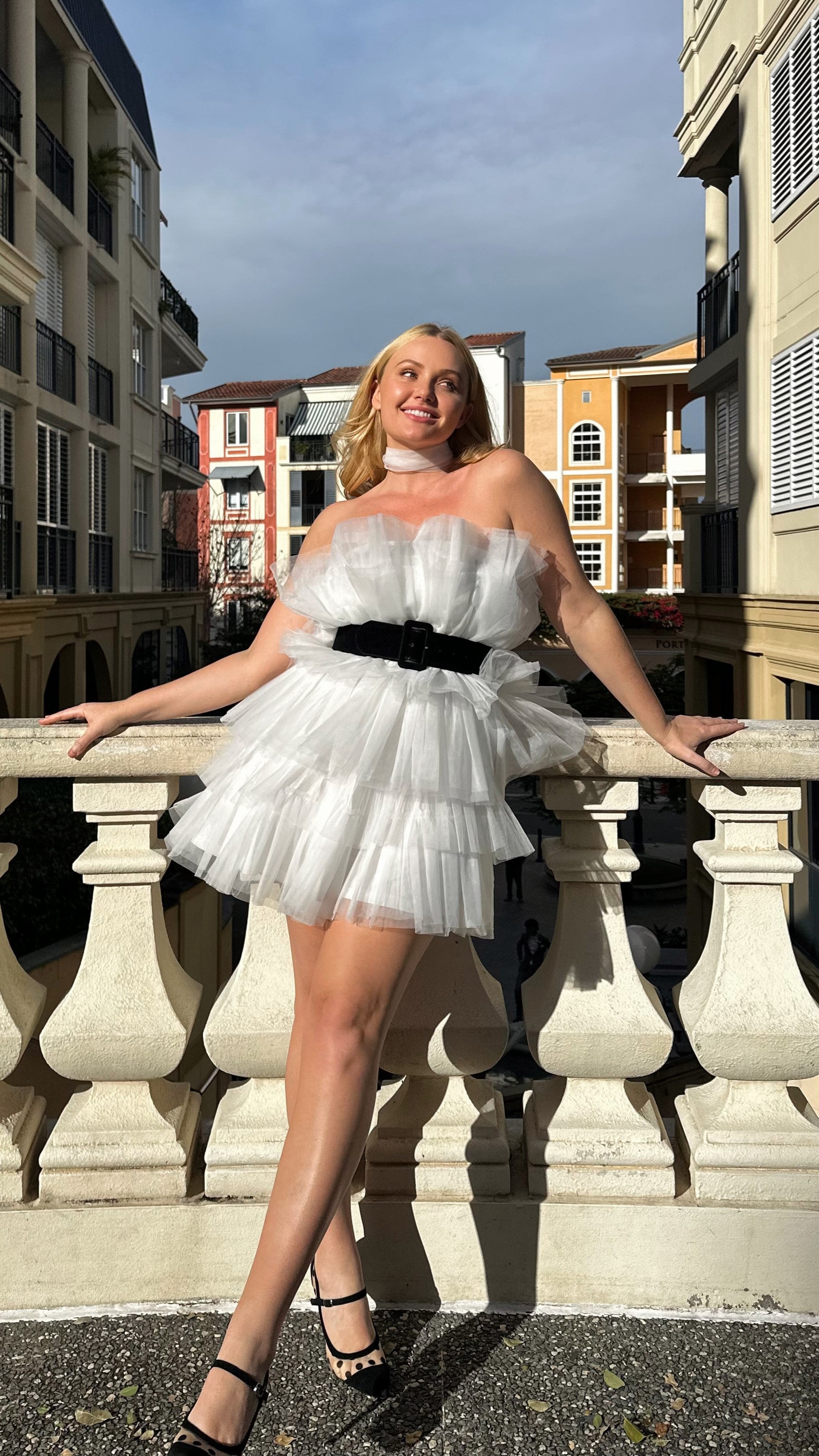 Carrie Mini Dress in White - Elegant & Flirty Summer Party Outfit for Women | Perfect for Dates, Cocktails & Night Out