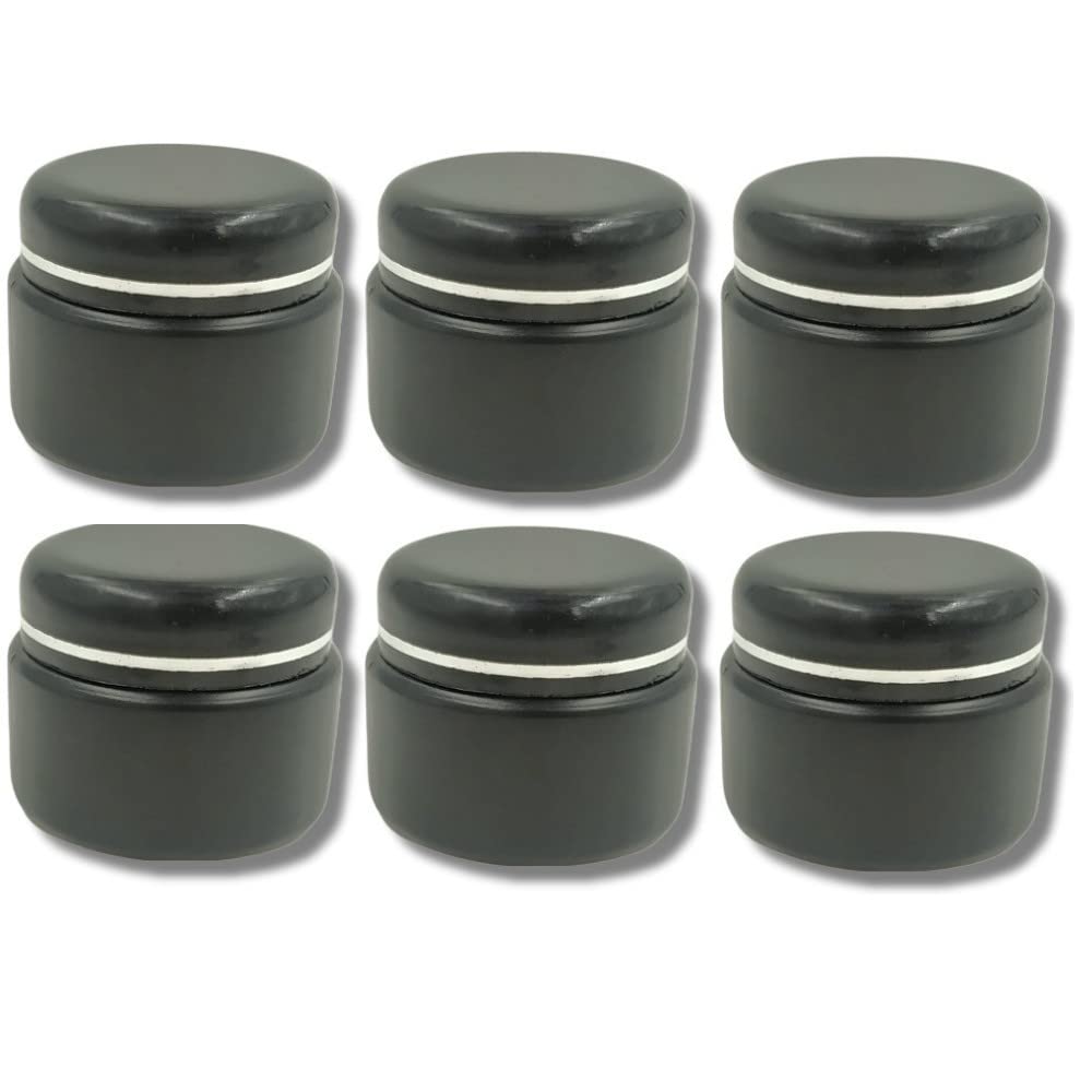 Unbreakable 12-Pack Black Plastic PET Cosmetic Jars - 40Grams for Creams, Lip Balm, Body Butter & Essential Oils | Leak-Proof Makeup Containers | Perfect for DIY Beauty Products & Travel Organizers
