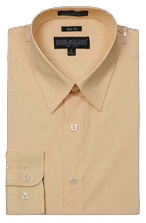 Daniel Ellissa Slim Fit CVC Shirt DS3003 in Corn Color - Perfect for Casual Wear, Office & Business Meetings