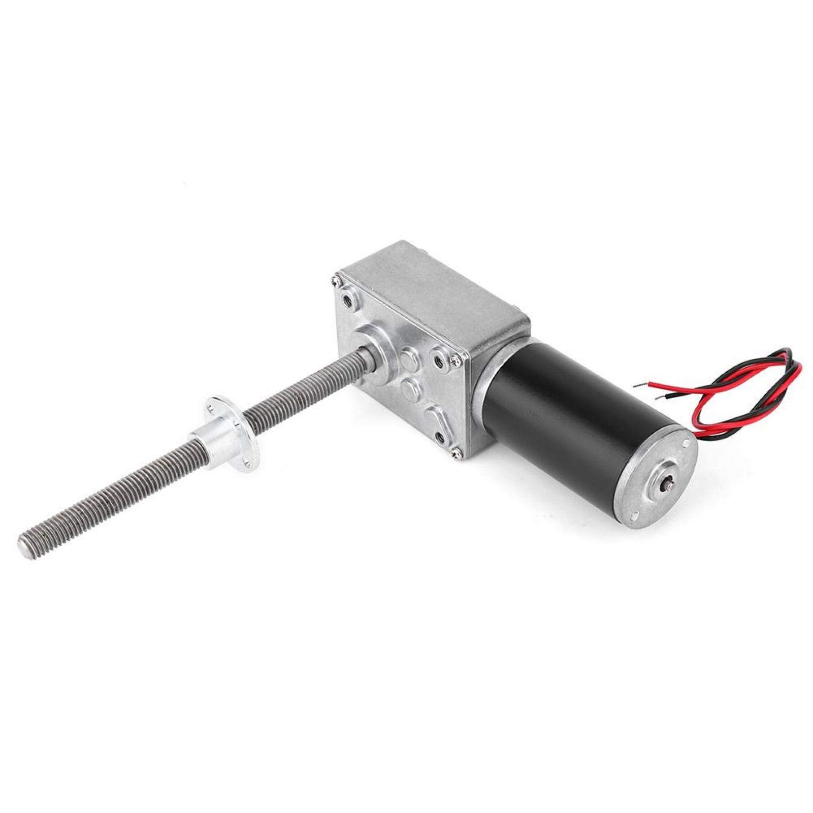 8mm Screw Shaft Gearbox Motor with Copper Gears - 100:1 Reduction Ratio for Industrial Electric Windows, Billboards & Small Pumps | Durable Power Transmission Solution for Automation & Machinery