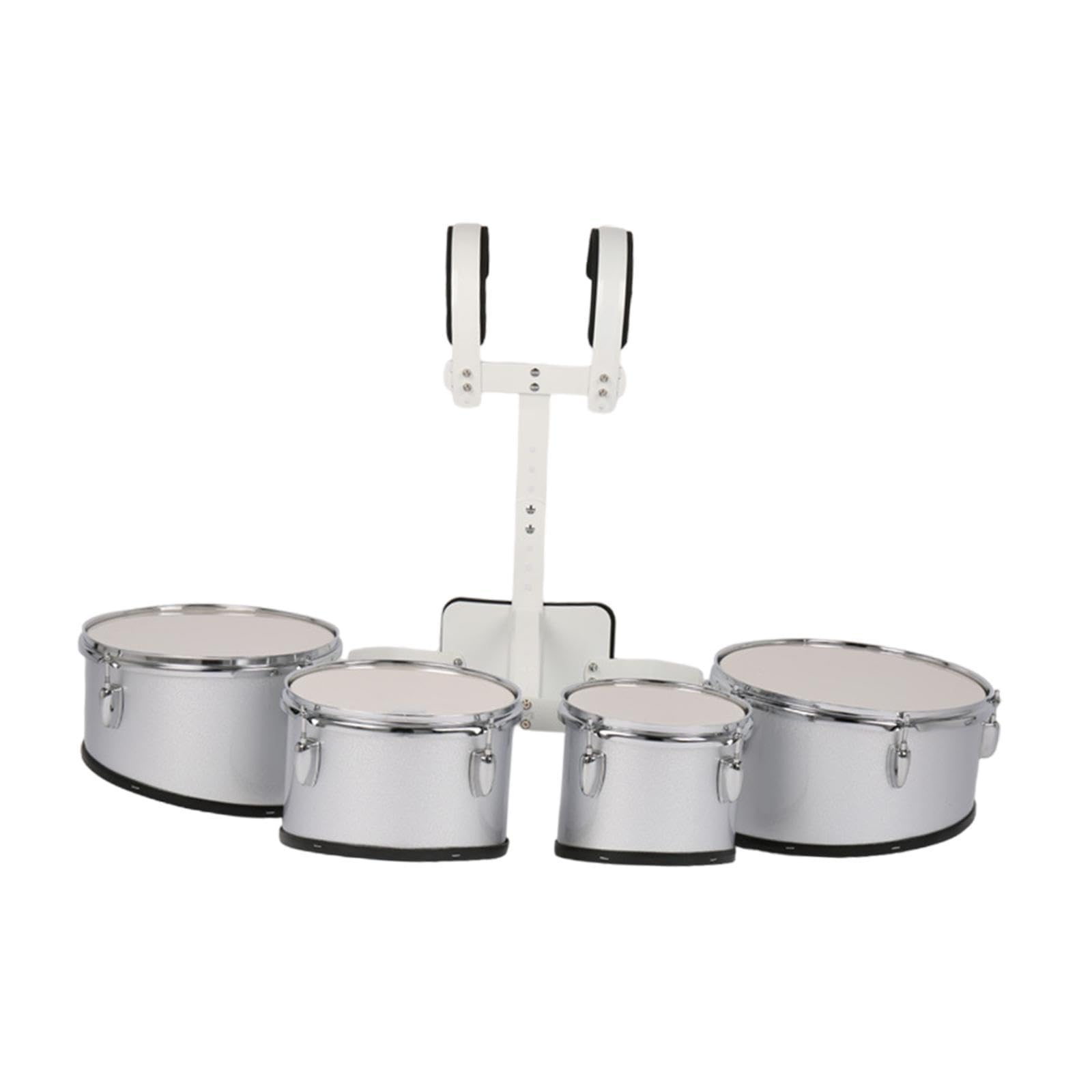 Professional Marching Band Drum Set - 4-Piece Percussion Kit with Multiple Tones | Ideal for Kids, Beginners & Music Practice | Perfect Birthday Gift for Children | Great for School Bands, Parades & Musical Performances