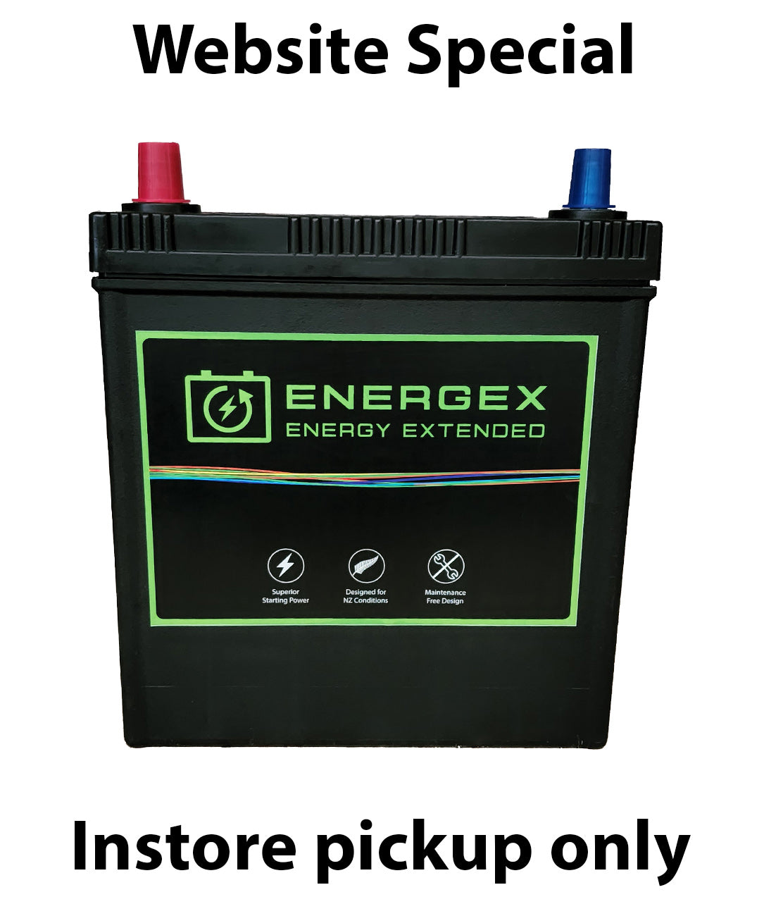 Energex Ultra High Performance NS40L NS40R Car Battery - Reliable Power for Vehicles, Boats & RVs - Free Standard Shipping