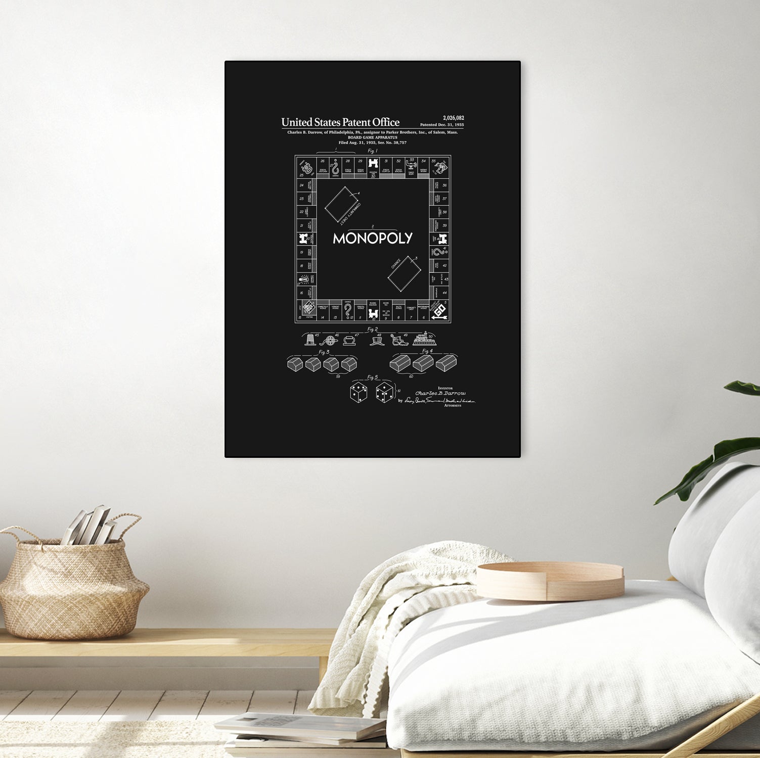Black Board Game with Patent - Perfect for Family Game Nights and Party Entertainment