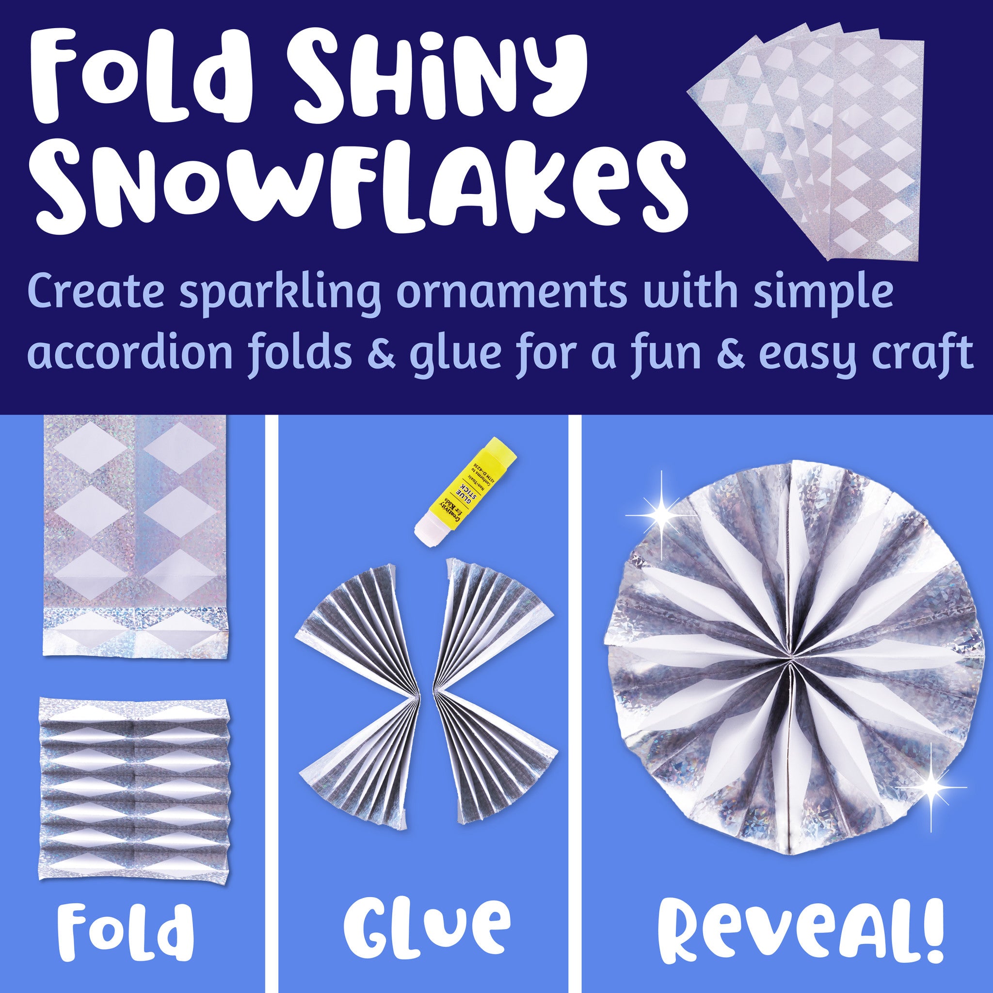 DIY Snowflake Ornaments Kit - 6408000 - Christmas Tree Decorations for Holiday Crafting & Winter Home Decor