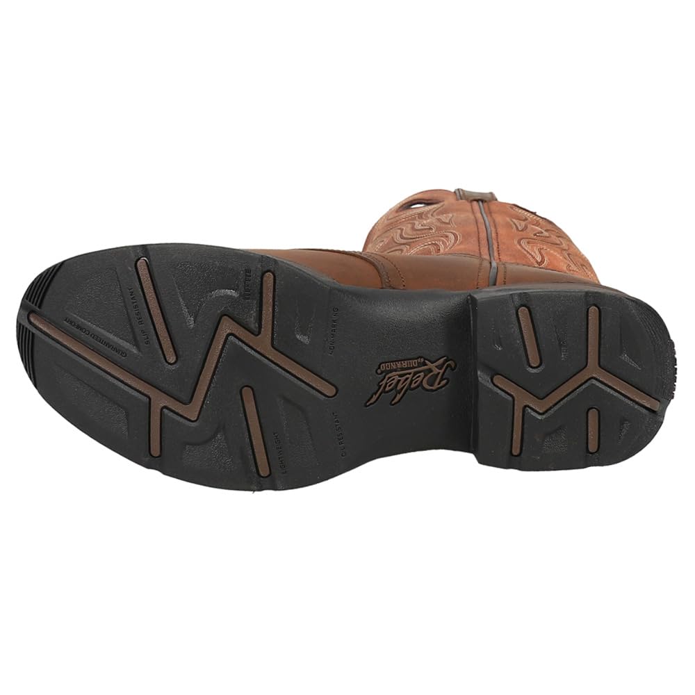 Durango Men's Rebel Western Boots - Genuine Leather Cowboy Boots for Men, Comfortable & Durable Riding Boots - Perfect for Rodeo, Country Music Festivals & Western Fashion