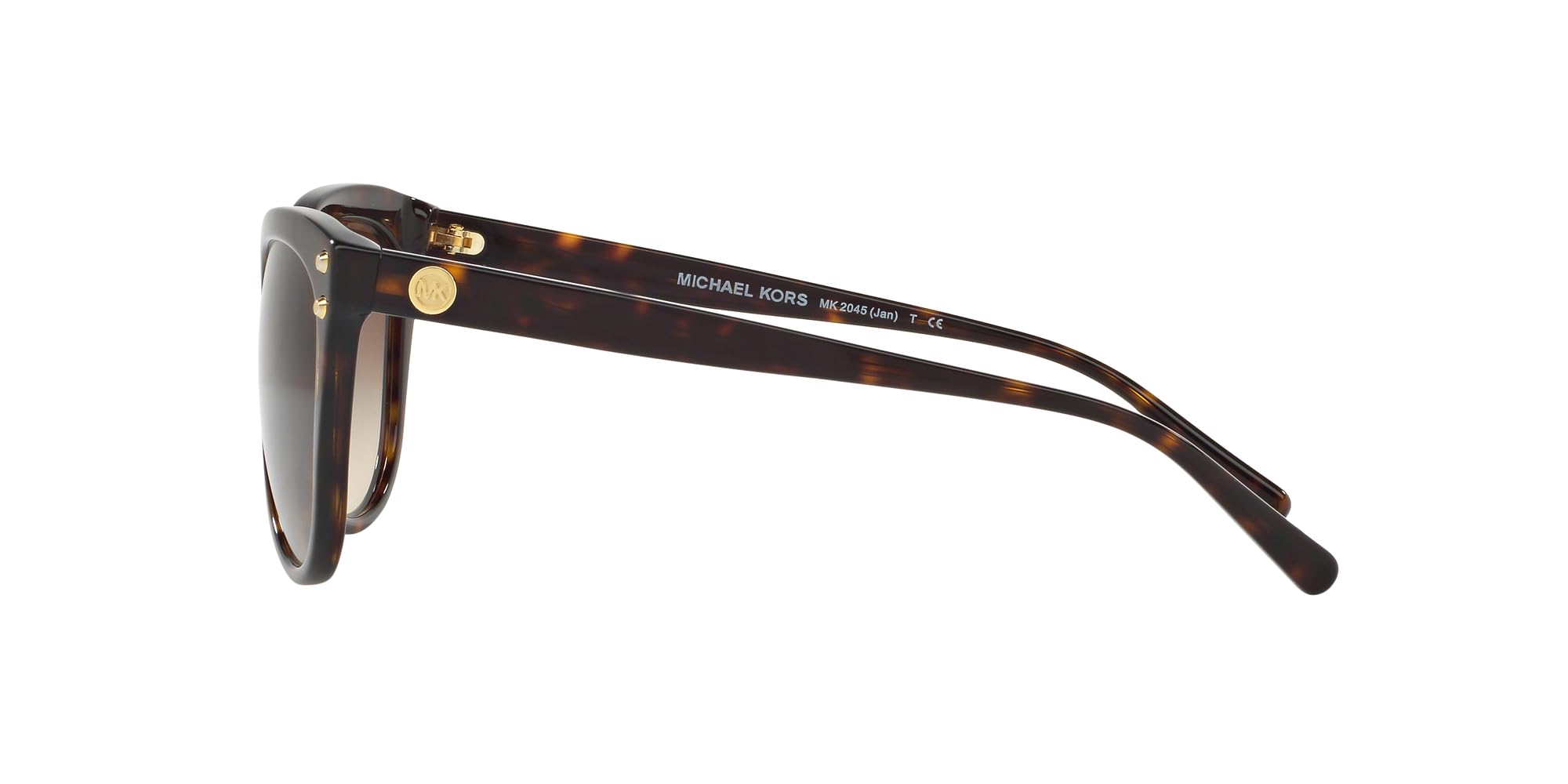 Michael Kors MK2045 Women's Cat Eye Sunglasses - Dark Tortoise/Brown Gradient Lens 55mm - Stylish UV Protection for Outdoor, Beach & Driving