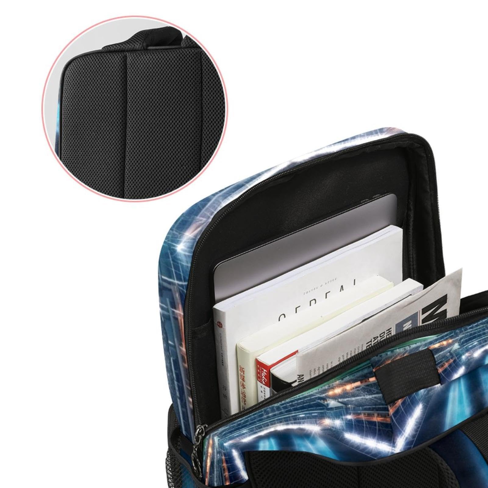 Stylish Travel Backpack for Women & Men - Durable American Football Soccer Stadium Backpack - Perfect for Travel, Work, School & Sports