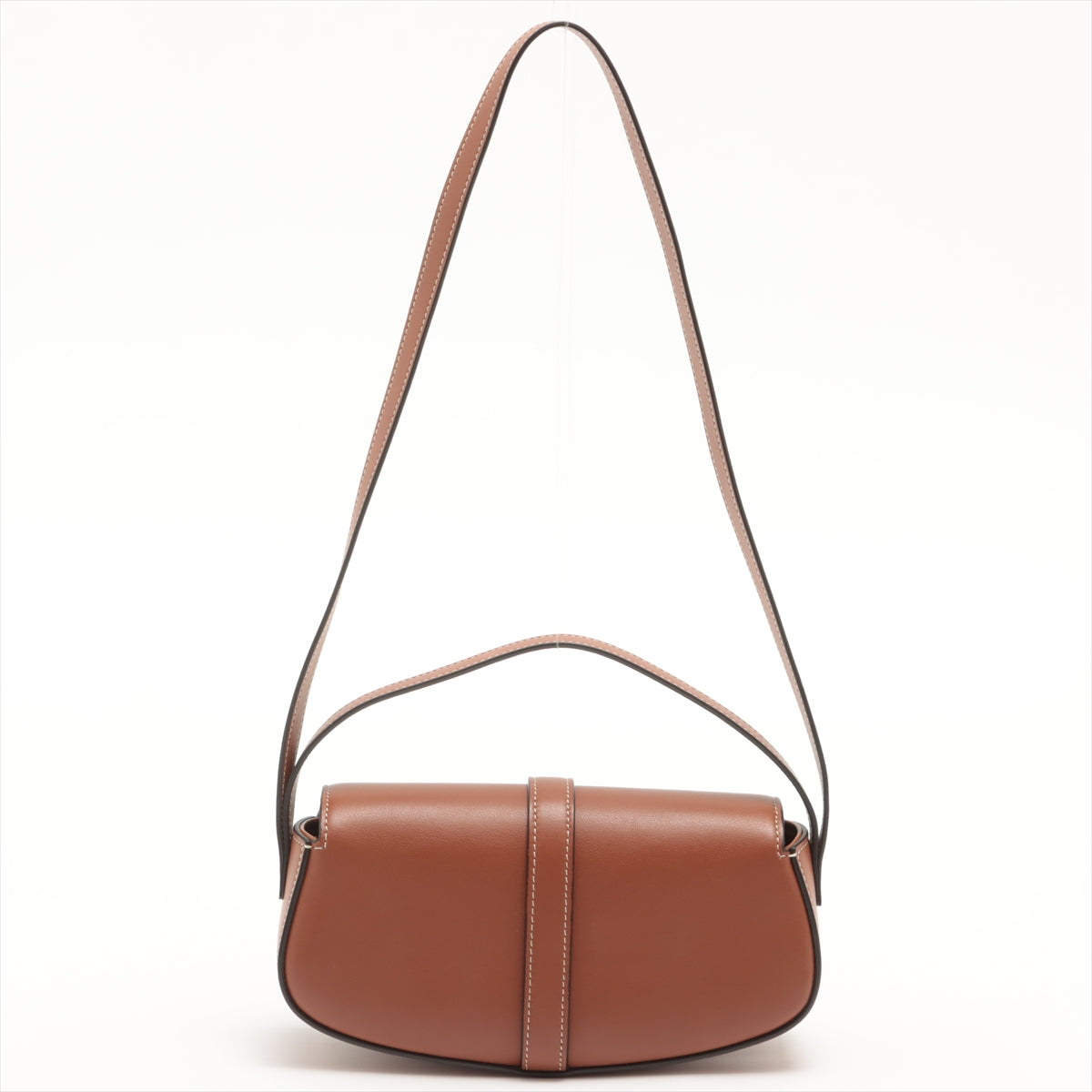 Celine Tabou Brown/Tan Leather Clutch with Strap - Stylish Crossbody Bag for Women, Perfect for Evening Parties & Date Nights