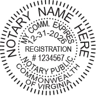 Virginia Notary Public Seal Embosser & Self-Inking Stamp Bundle - Blue 2-Piece Set | Perfect for Legal Documents, Certifications & Notarizations