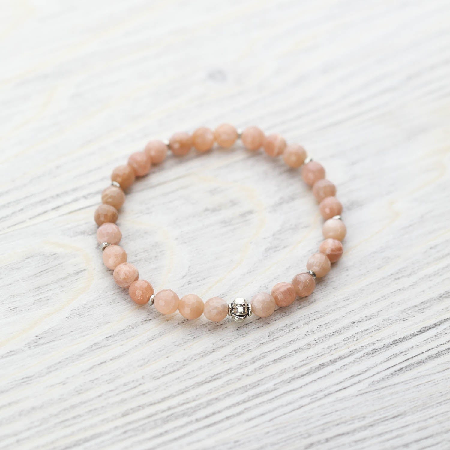 Healing Moonstone Bracelet for Women - Natural Gemstone Jewelry for Emotional Balance & Stress Relief | Perfect for Meditation, Yoga & Spiritual Healing