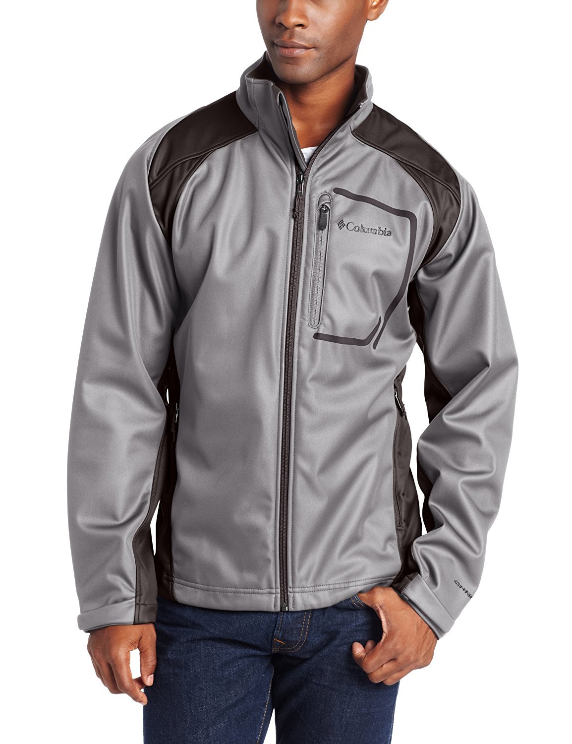 Columbia Men's Key Three II Softshell Jacket - Water-Resistant, Windproof & Breathable Outdoor Jacket for Hiking, Camping & Winter Activities