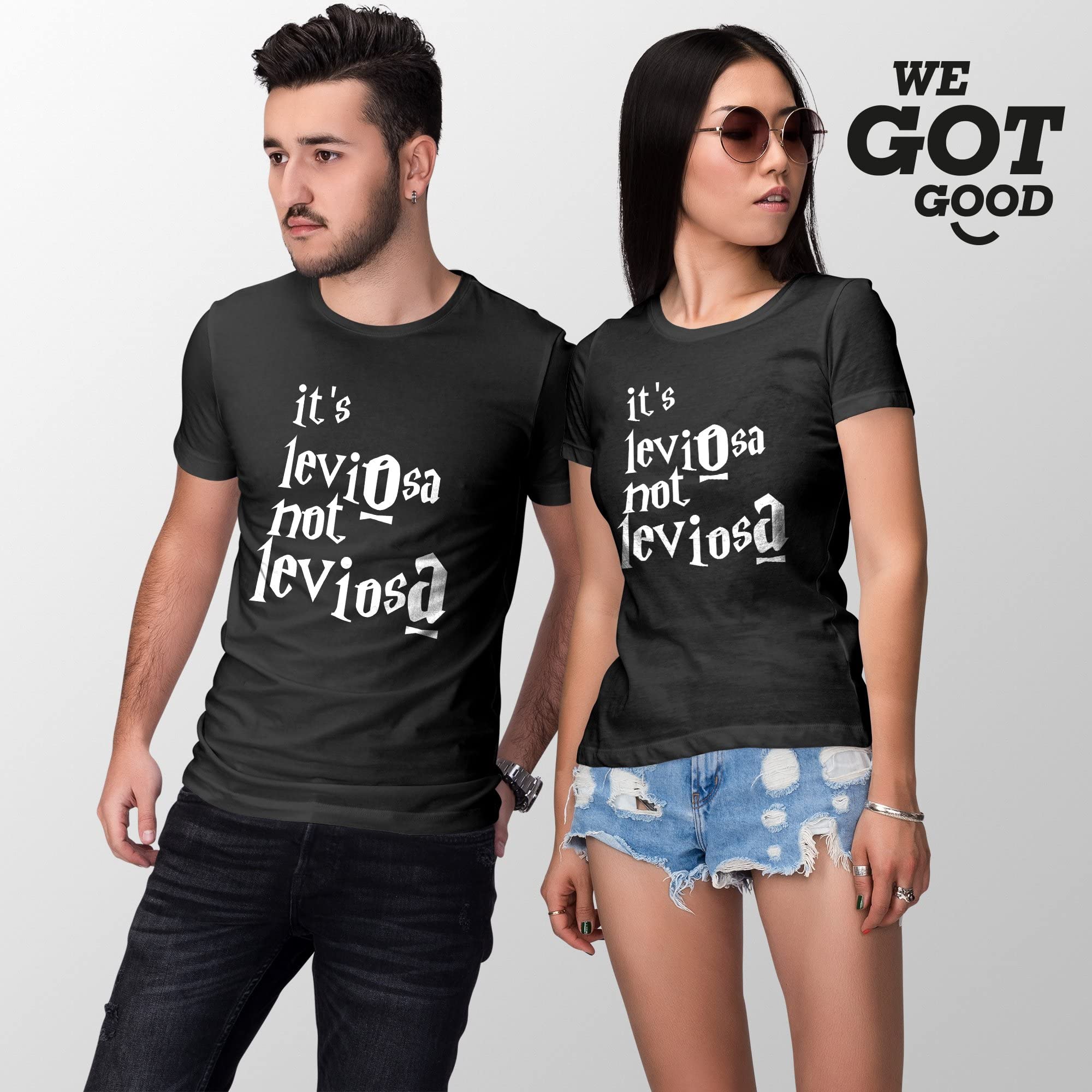 Leviosa T-Shirt - Harry Potter Inspired Spell Shirt | Soft Cotton Graphic Tee for Wizards & Muggles | Perfect for Cosplay, Halloween & Potterhead Gifts
