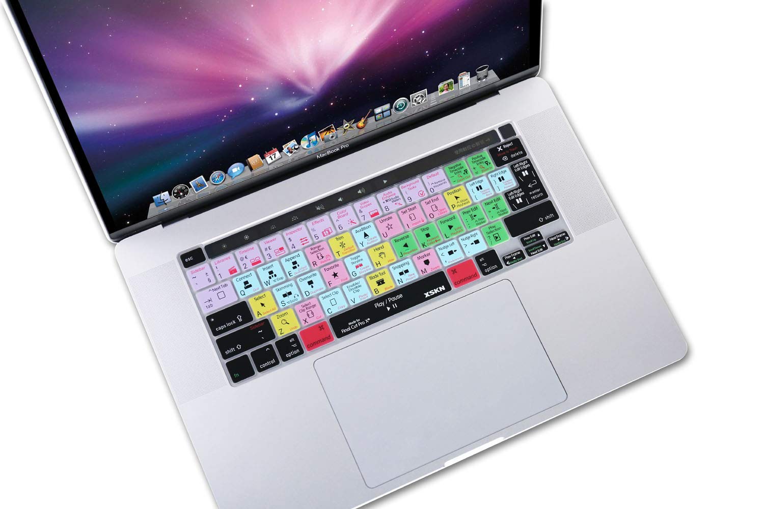 Final Cut Pro Shortcut Keyboard Cover for MacBook Pro 16
