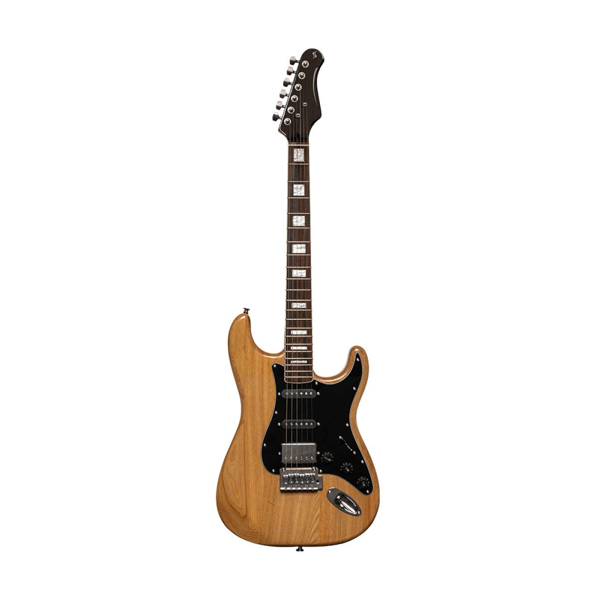 Stagg SES-60 NAT 6-String Solid Body Electric Guitar - Right Handed, Natural Finish | Perfect for Beginners, Practice & Live Performances