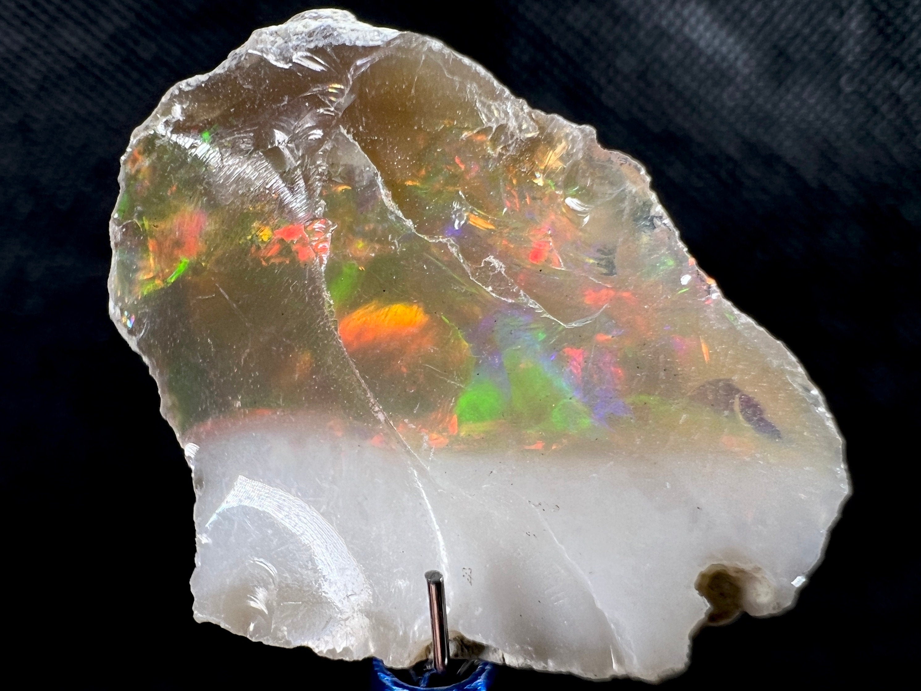 Natural 4A+ Welo Opal Raw Crystal - Premium Cutting Grade Gemstone, October Birthstone (50718) | Jewelry Making, Healing Crystals & Collector's Specimen