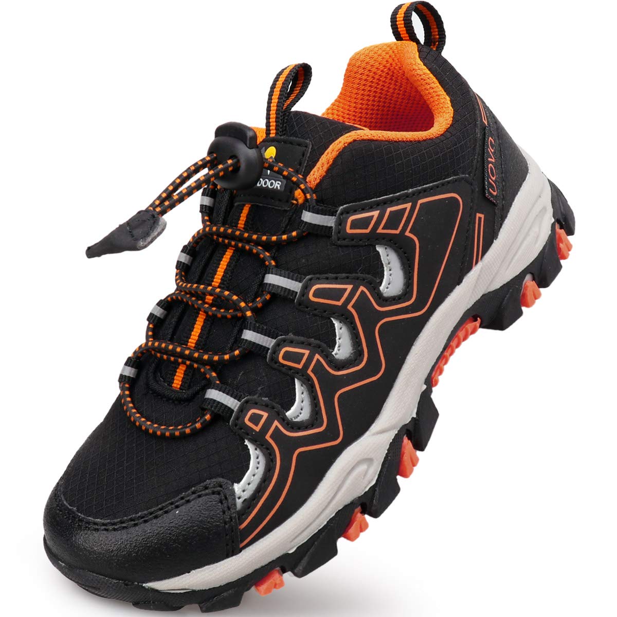 **UOVO Boys Sneakers - Waterproof Running & Hiking Shoes for Kids - Slip-Resistant Athletic Outdoor Shoes for Little & Big Boys - Perfect for School, Sports & Playtime**