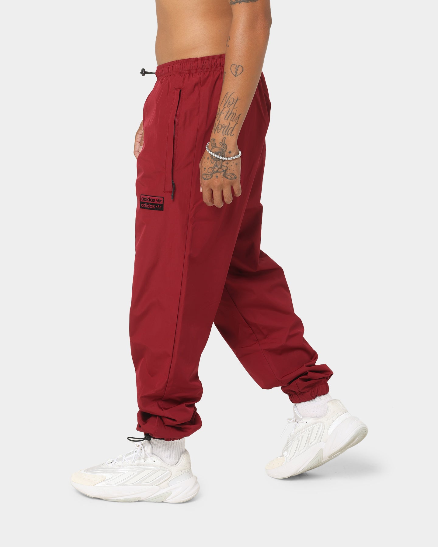 Adidas R.Y.V. Track Pants - Burgundy Athletic Joggers for Men & Women | Comfortable Running, Gym & Casual Wear