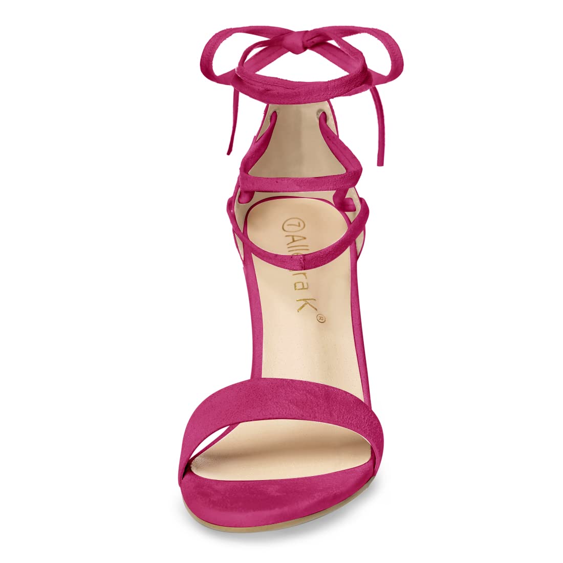 Allegra K Women's Strappy High Heel Sandals - Chunky Tie-Up Heels for Women | Perfect for Weddings, Parties & Night Out