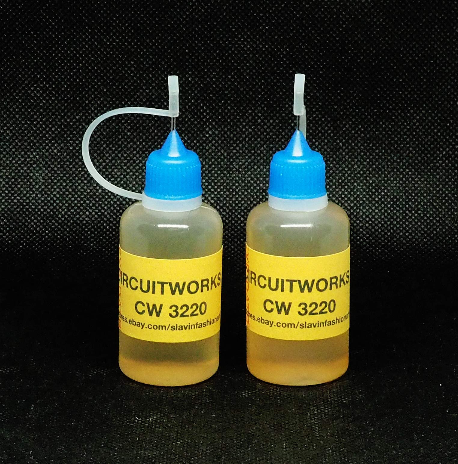 CircuitWorks CW3220 No Clean Soldering Flux - 60ml (2x30ml) Lead-Free Flux for Electronics Repair & PCB Assembly - Ideal for DIY, Hobbyists & Professional Use