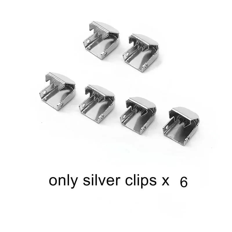 Silver Clips 6pcs