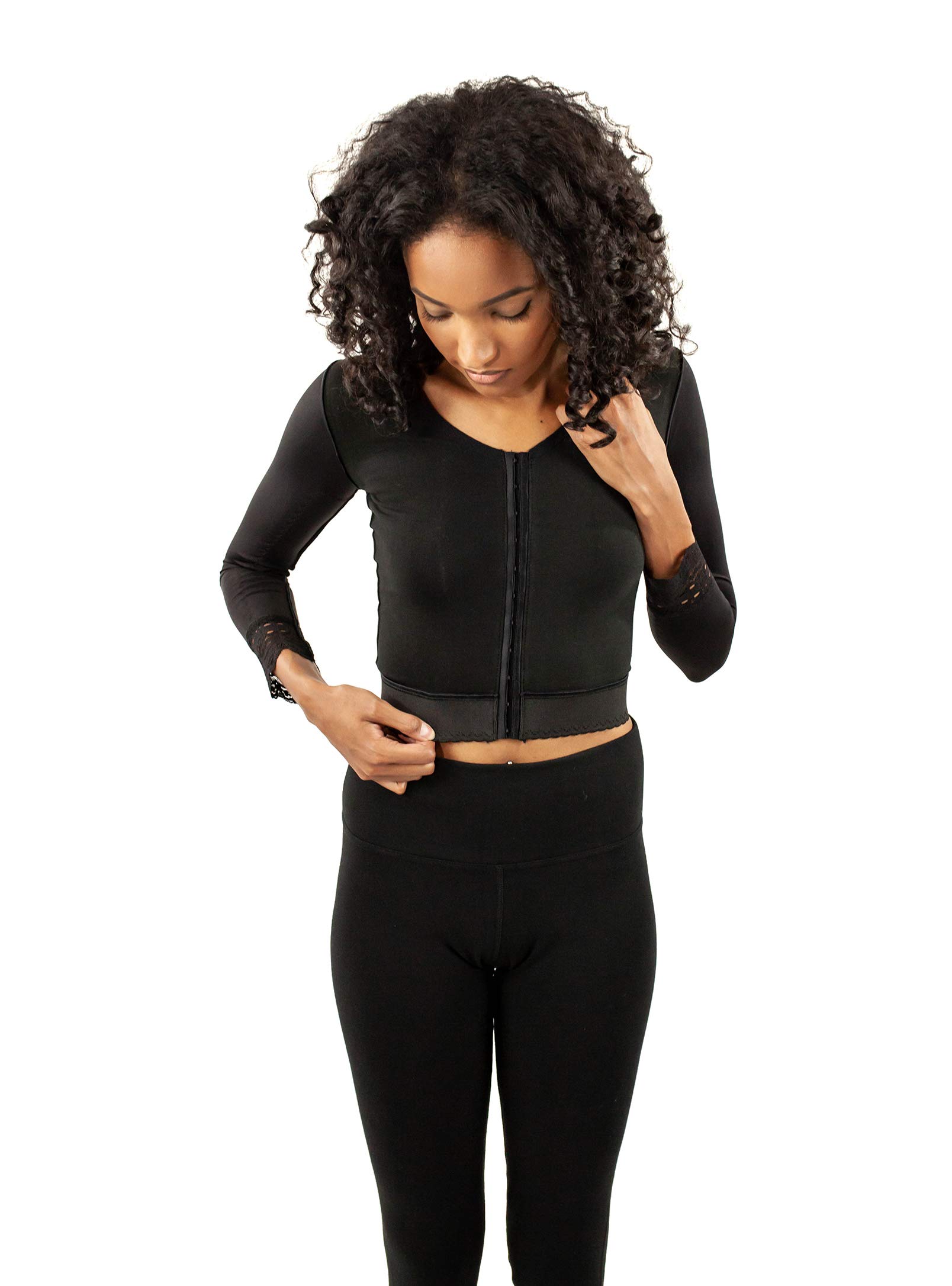 ContourMD Women's Compression Vest & Quarter Sleeve Shirt - Post-Surgery Recovery Garment for Breast Augmentation, Reduction & Liposuction | Perfect for Post-Op Healing, Swelling Control & Comfortable Support