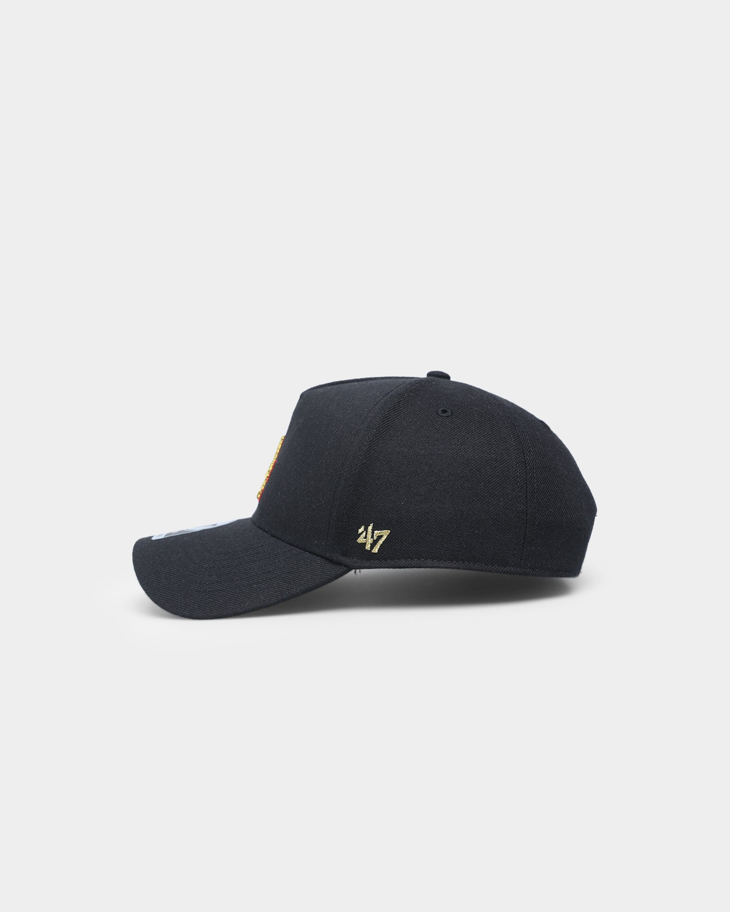 47 Brand Los Angeles Dodgers Replica MVP DT Snapback Hat - Black/Gold/Red Adjustable Baseball Cap for Men & Women - Perfect for Baseball Games, Sports Fans, and Streetwear Fashion