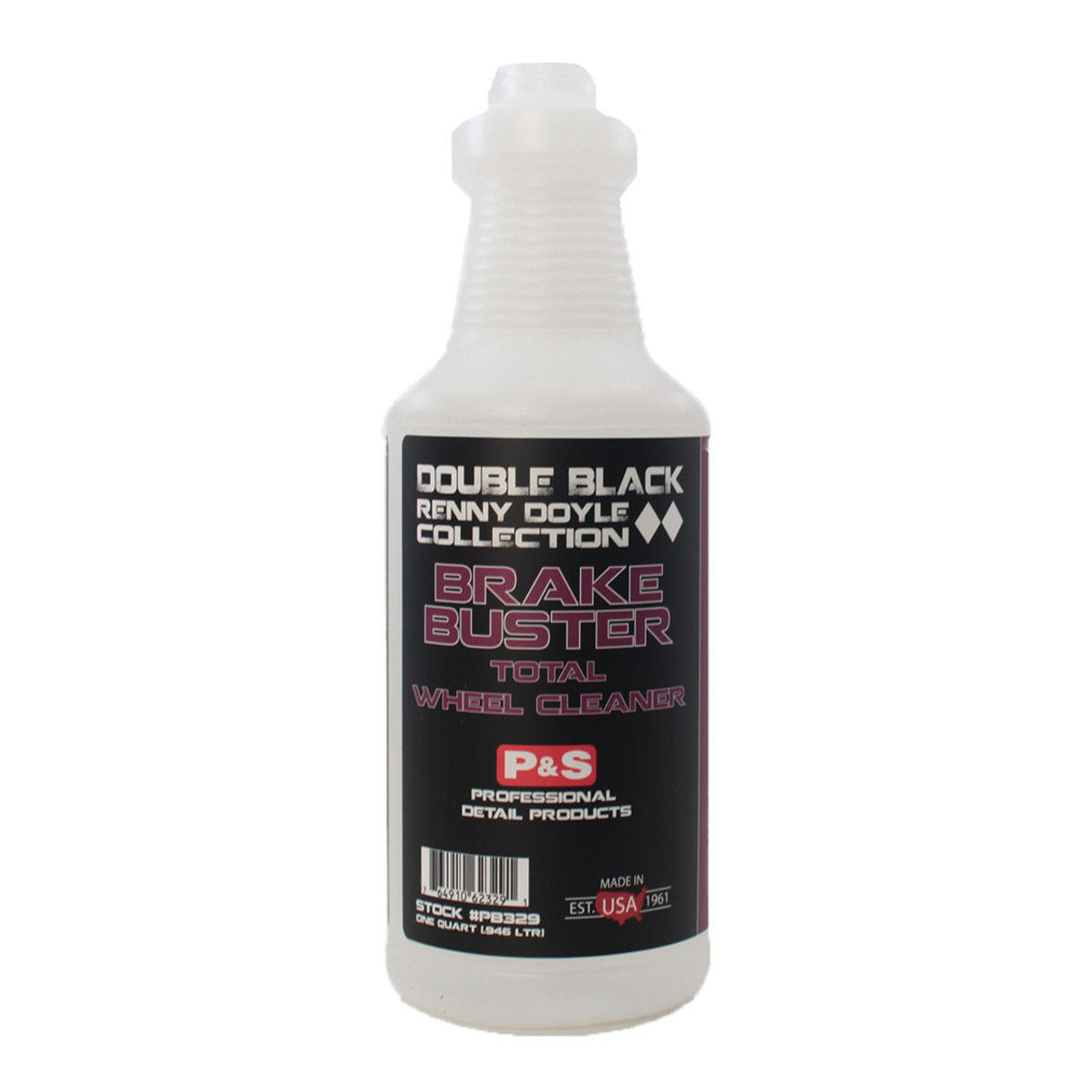 P&S Double Black Collection Brake Buster Non-Acid Wheel Cleaner - Safe for All Wheels & Rims - Secondary Bottle for Easy Refills - Perfect for Car Detailing, Auto Shops & DIY Cleaning