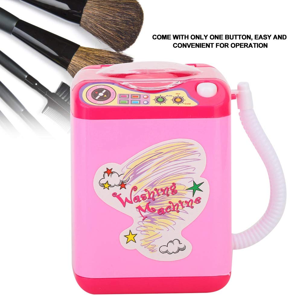Mini Electric Brush Washing Machine for Makeup Tools - Portable Simulated Washing Device for Brushes, Sponges & Beauty Accessories | Perfect for Home, Salon & Travel Use