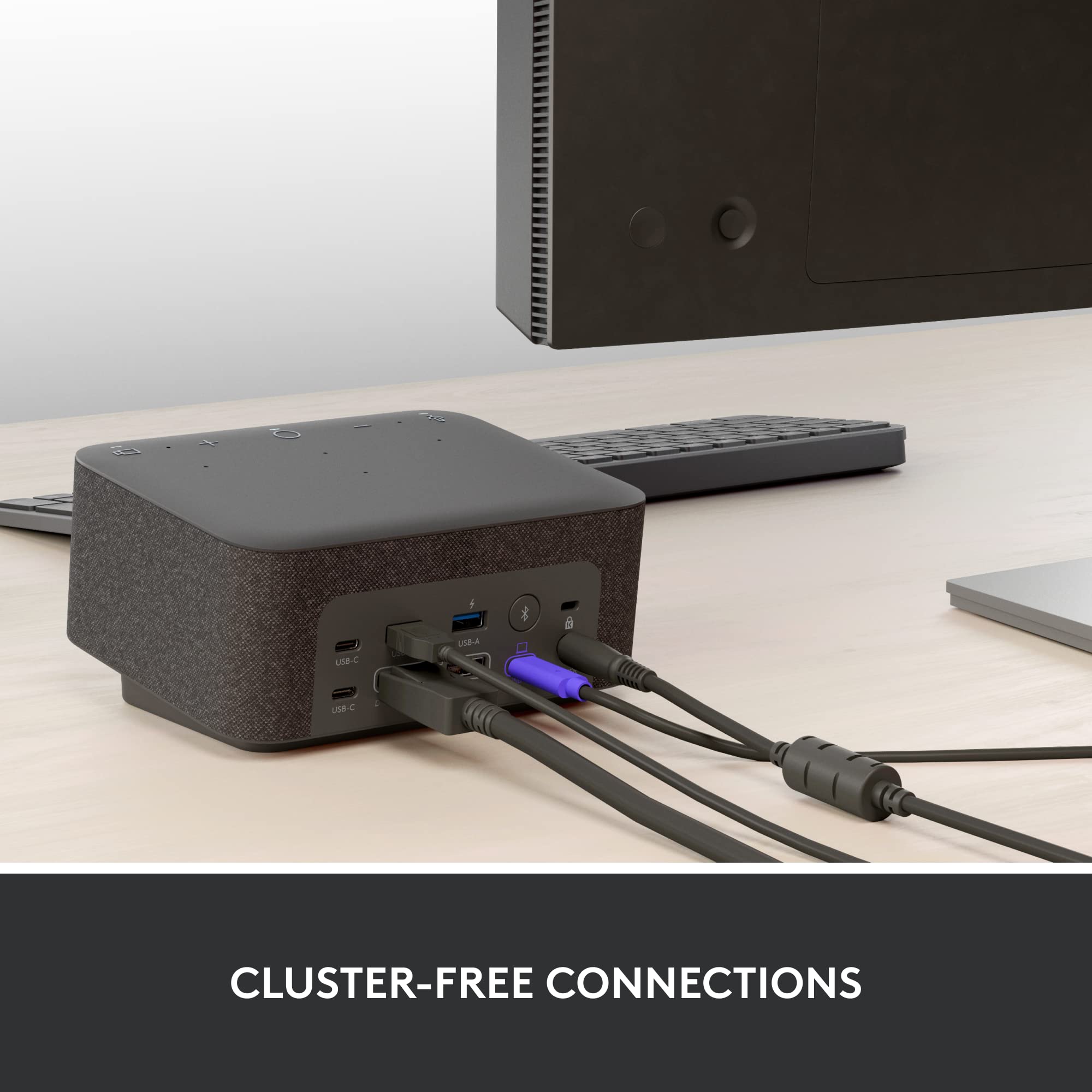 Logitech Logi Dock - All-in-One USB C Docking Station with Speakerphone, Noise Canceling Microphones, Bluetooth & HDMI for Windows & macOS | Microsoft Teams Certified | Perfect for Home Office & Video Conferencing