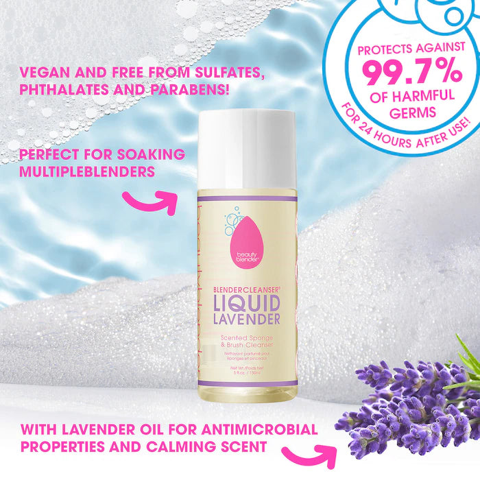 Liquid Blender Cleanser® - Professional Makeup Brush & Beautyblender Cleaner for Daily Use | Gentle Deep Cleaning Solution for Cosmetics Tools | Perfect for Home & Salon Makeup Artists