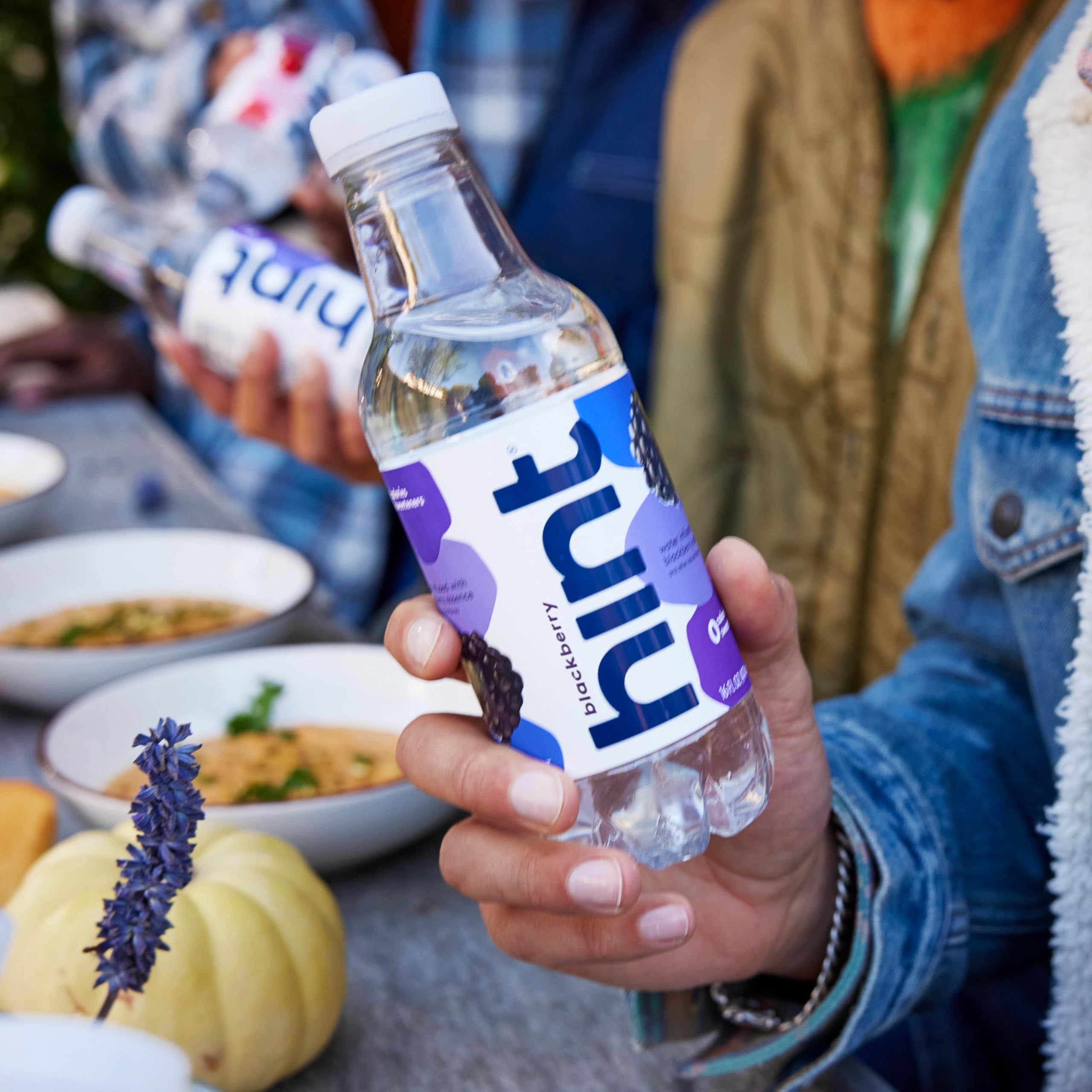 Hint Water Blackberry - 100% Natural Infused Water with Real Fruit, Zero Sugar, Zero Calories, No Artificial Sweeteners or Preservatives, 16 Fl Oz Bottles (Pack of 12) - Perfect for Hydration, Workouts, Office & Healthy Lifestyle