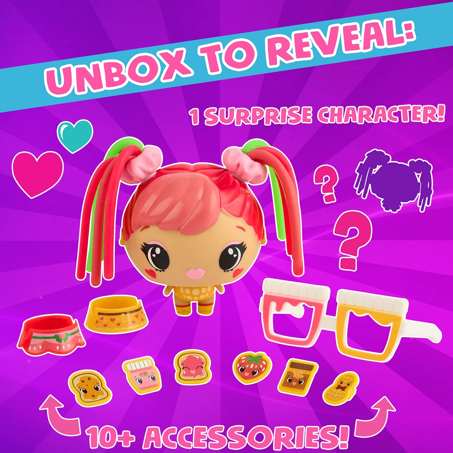 WowWee My Squishy Little Pop Stars - Squishy Sensory Fidget Toy for Stress Relief (Orange) - Perfect for Kids, ADHD, Autism & Anxiety Relief - Fun Desk Toy for Office, School & Home Use
