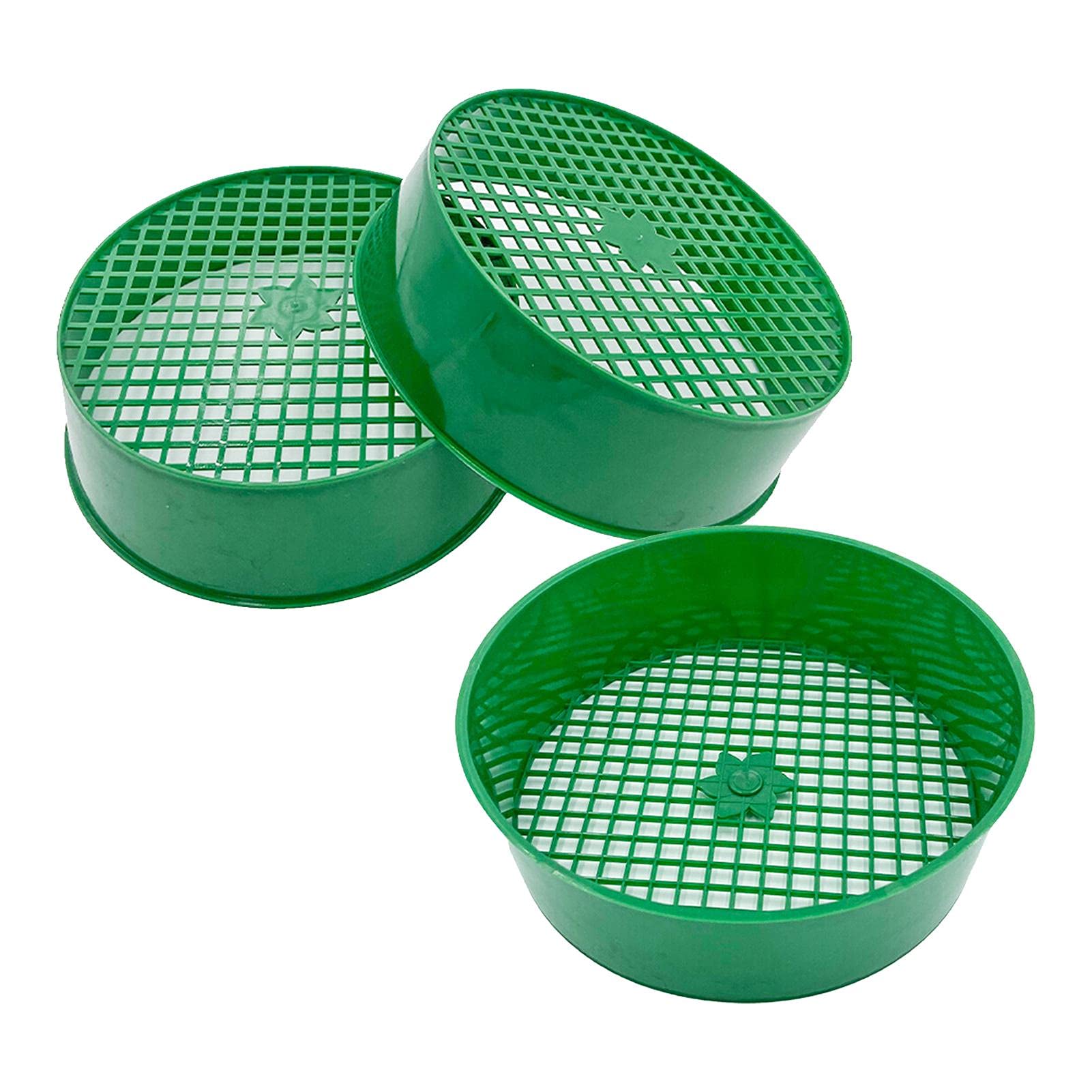 Premium Plastic Garden Sieve - Heavy Duty Soil Sifter with Fine Mesh Screen for Gardening, Seedlings, Transplanting & Planting | Large Durable Gardening Tool by Aferzov | Perfect for Soil Screening, Compost Sifting & Seed Sorting