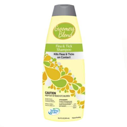 SynergyLabs Groomer’s Blend Flea & Tick Shampoo for Dogs & Cats | Natural Flea Treatment & Tick Prevention | Gentle Cleansing Formula for Pets with Sensitive Skin | Perfect for Bath Time & Pet Grooming