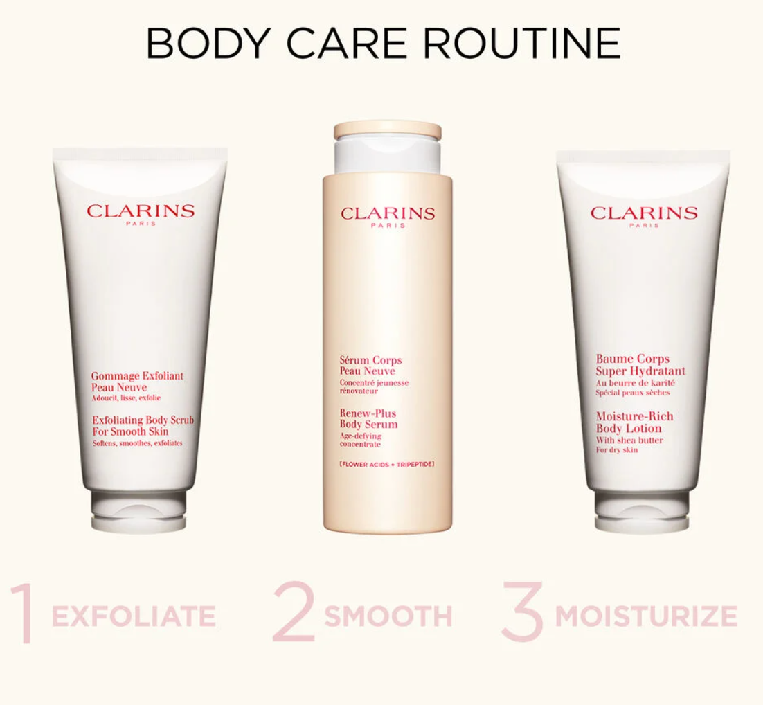 Clarins Exfoliating Body Scrub for Smooth Skin - 200ml New in Box - Gentle Exfoliation for Soft, Glowing Skin - Perfect for Shower & Spa Days