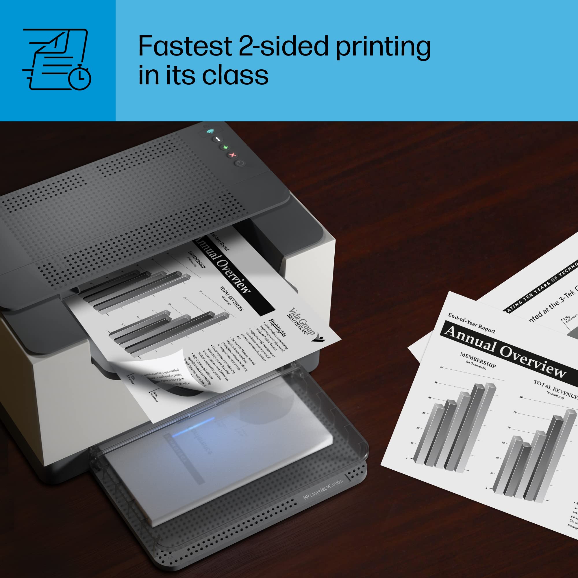 HP LaserJet M209dw Wireless Printer - Fast Printing, Easy Setup, Mobile & Wireless Printing for Home & Small Office | Ideal for Remote Work & Small Teams