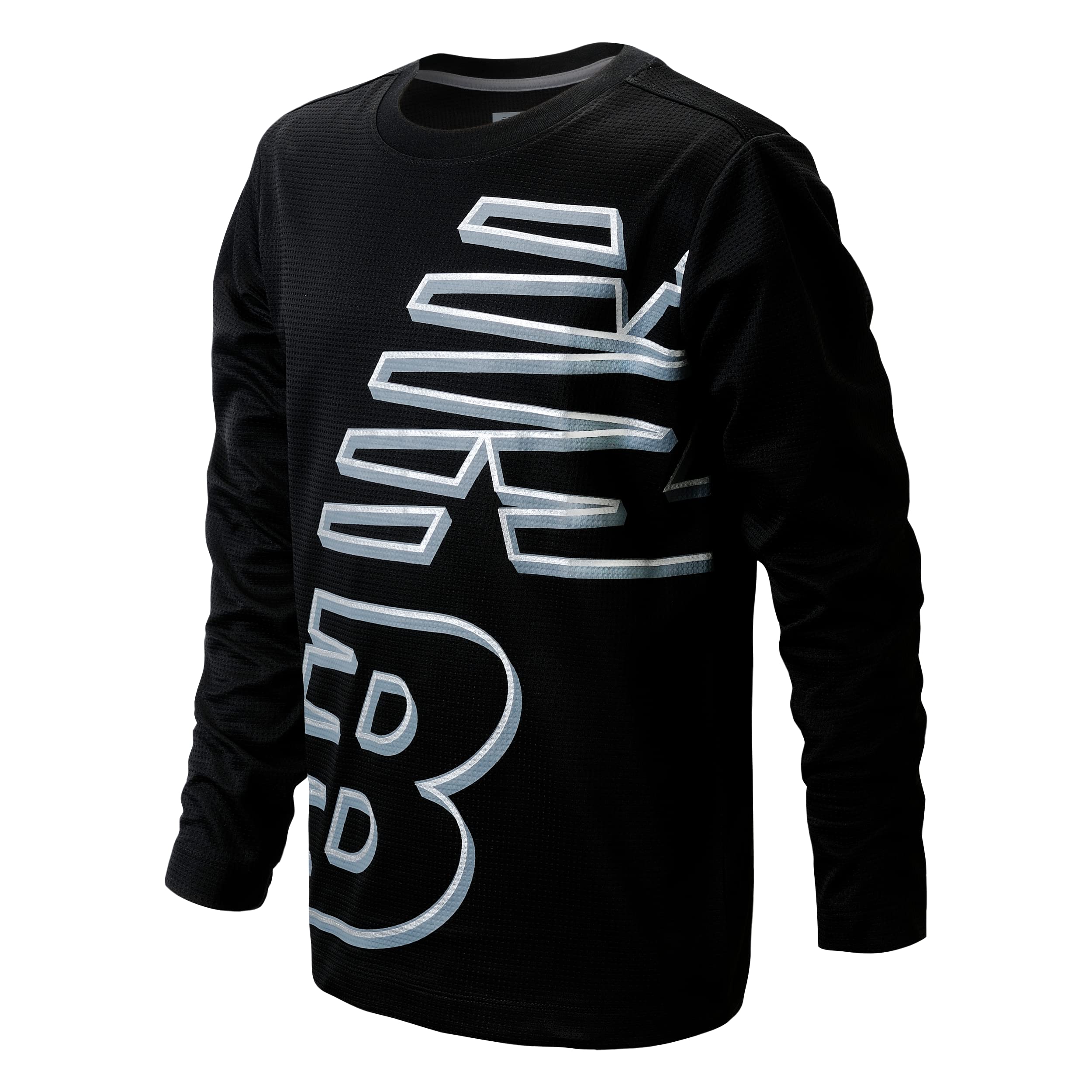 New Balance Boys' Thermal Waffle Knit Long Sleeve T-Shirt - Comfortable & Warm Winter Shirt for Kids (Size 4-20) - Perfect for School, Outdoor Play & Cold Weather Activities
