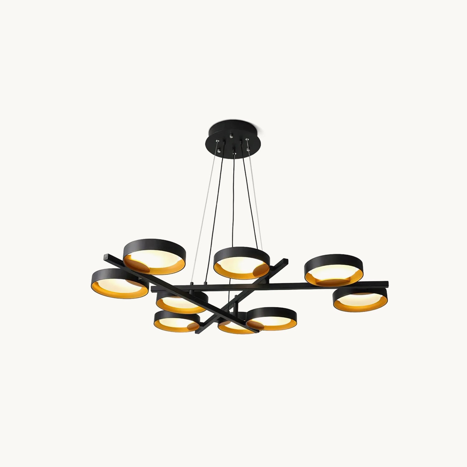 Modern Crystal Chandelier Lighting Fixture - Elegant Ceiling Light for Dining Room, Bedroom & Living Room - Dimmable LED Hanging Lamp for Home Decor & Wedding Events