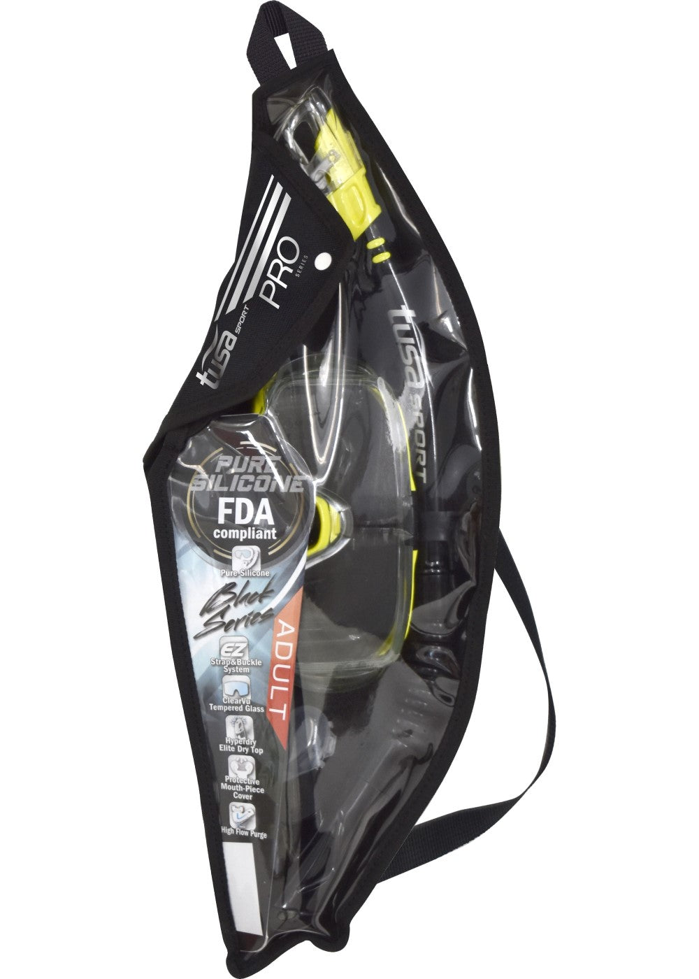 Tusa Visio Tri Ex Snorkeling Mask and Snorkel Set - Premium Scuba Diving Gear for Underwater Exploration, Swimming, and Snorkeling Adventures