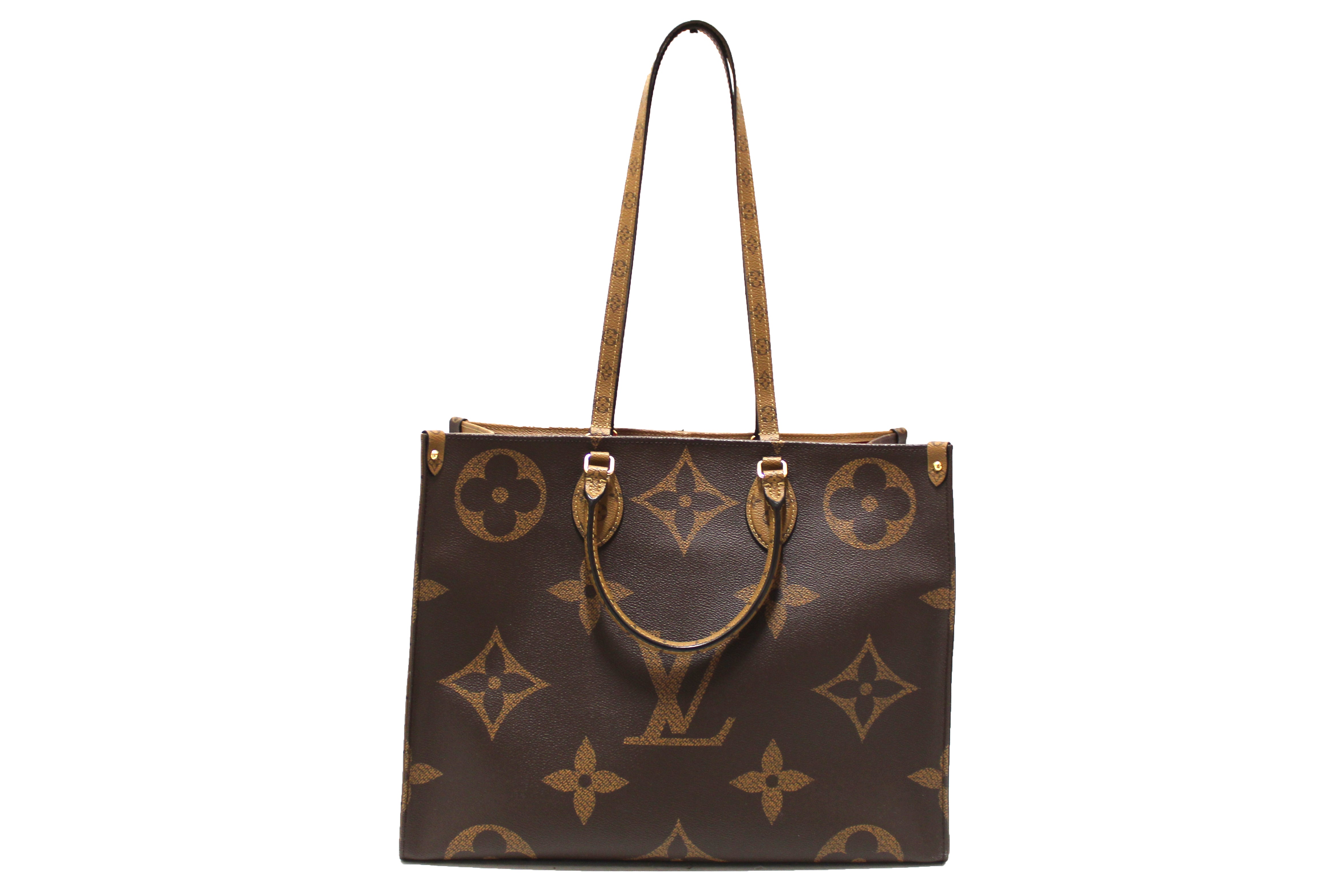 Authentic Louis Vuitton Monogram Giant OnTheGo GM Tote Bag - Luxury Designer Handbag for Women, Spacious Work Tote & Travel Bag, Perfect for Office, Business Meetings & Weekend Getaways